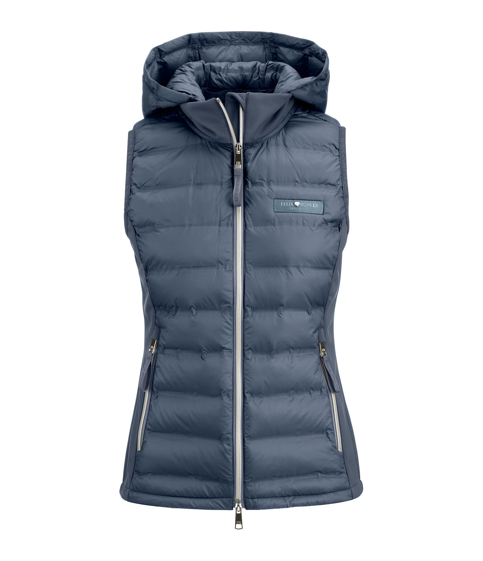 Gilet combinato con cappuccio Lilou