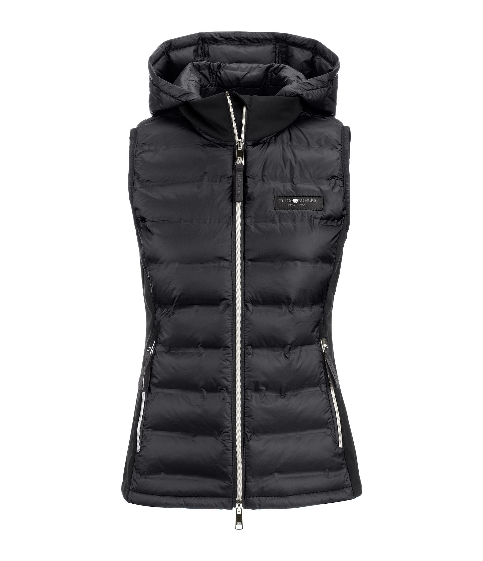 Gilet combinato con cappuccio Lilou