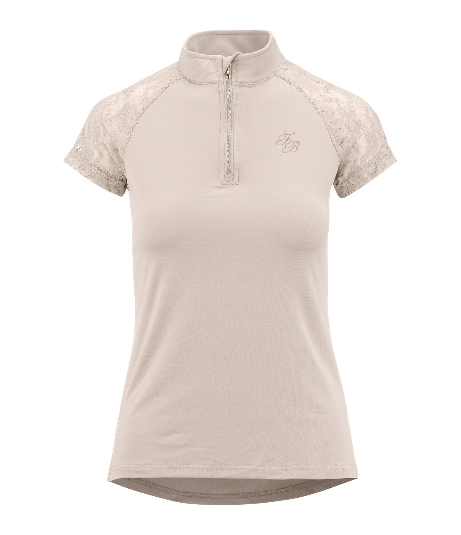 T-shirt funzionale con zip Christine