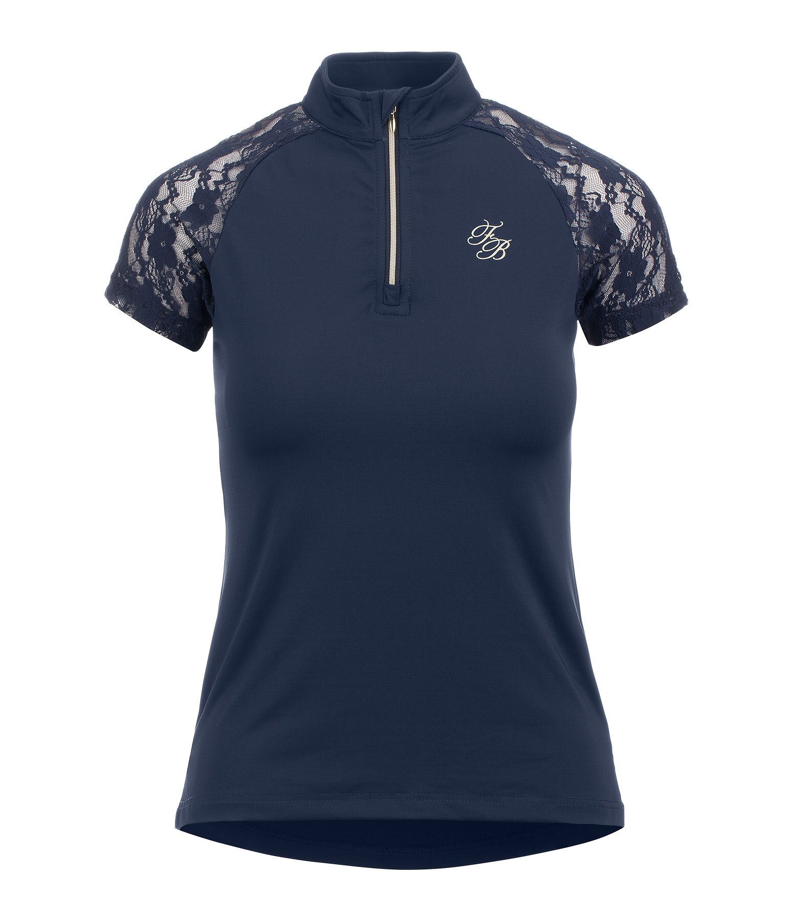 T-shirt funzionale con zip Christine