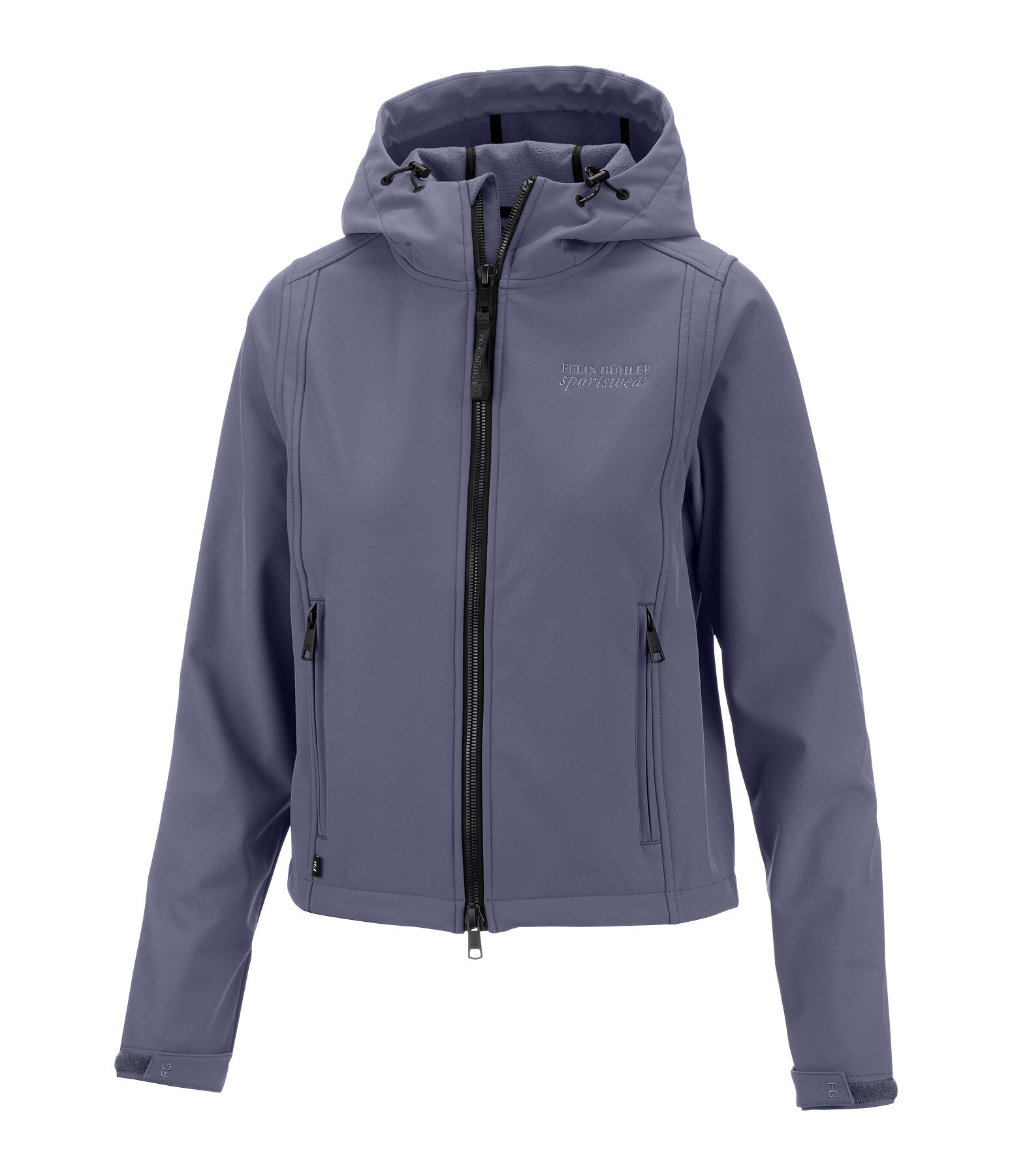 Giacca cropped softshell con cappuccio Hanne