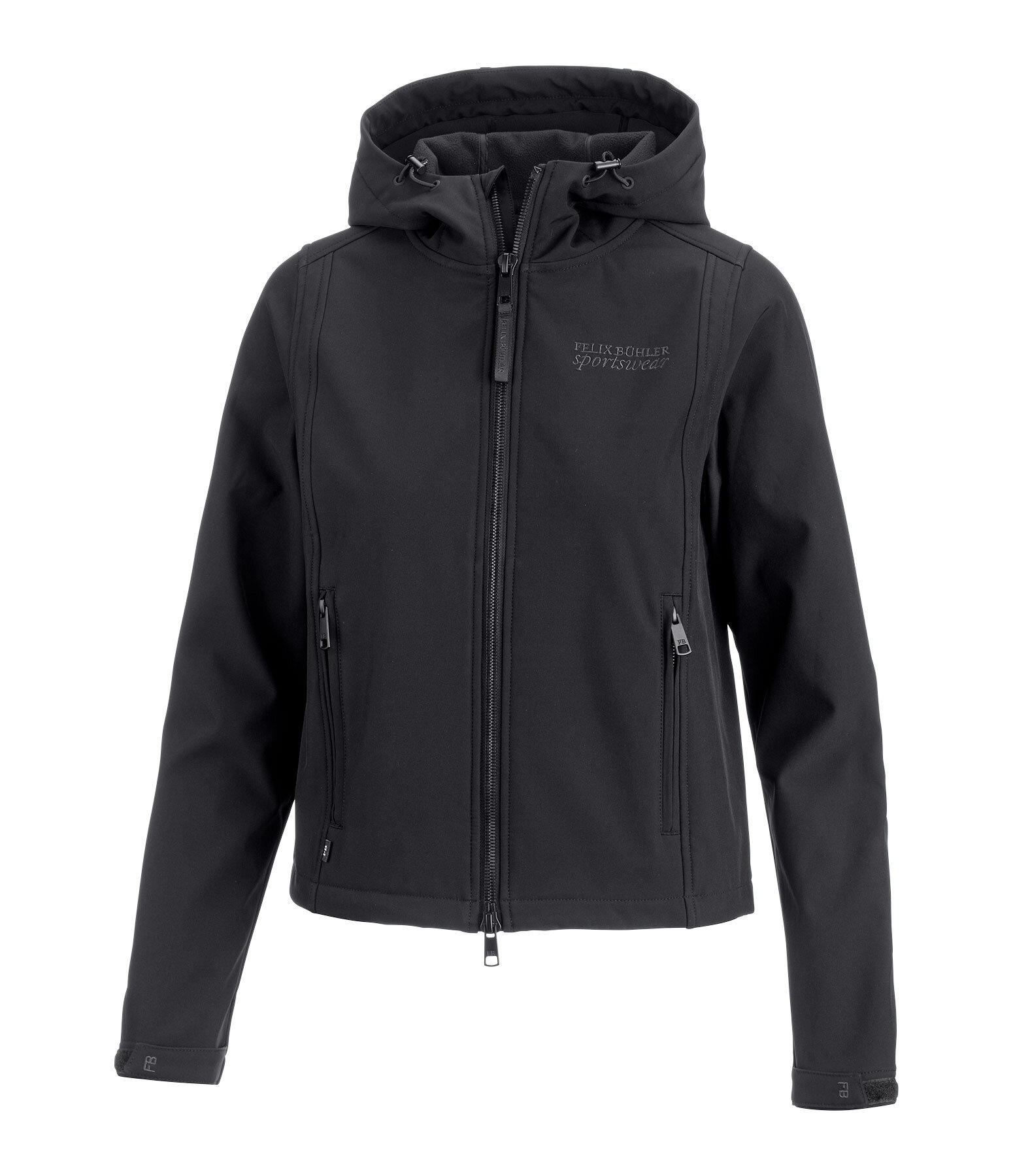 Giacca cropped softshell con cappuccio Hanne
