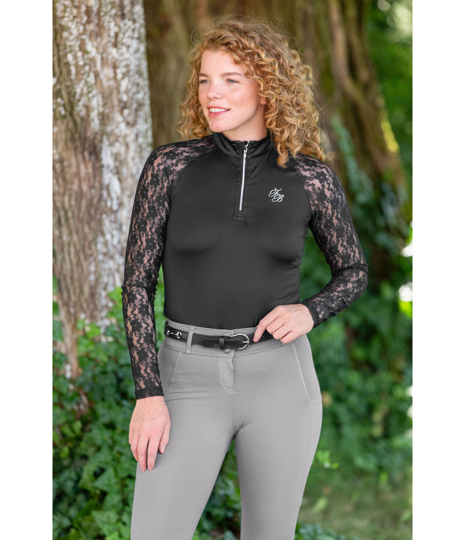 Maglia funzionale a maniche lunghe con zip Sanne