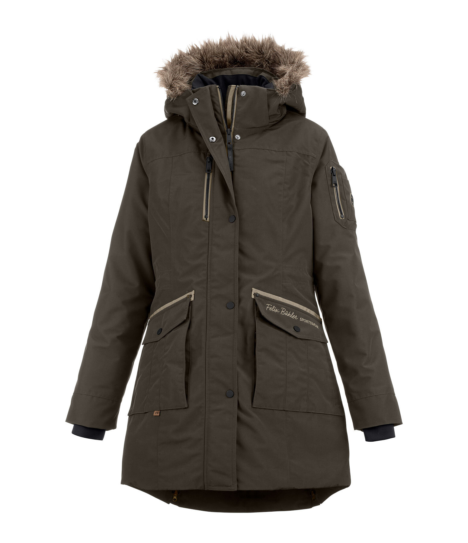 Parka da equitazione funzionale con cappuccio Ulla