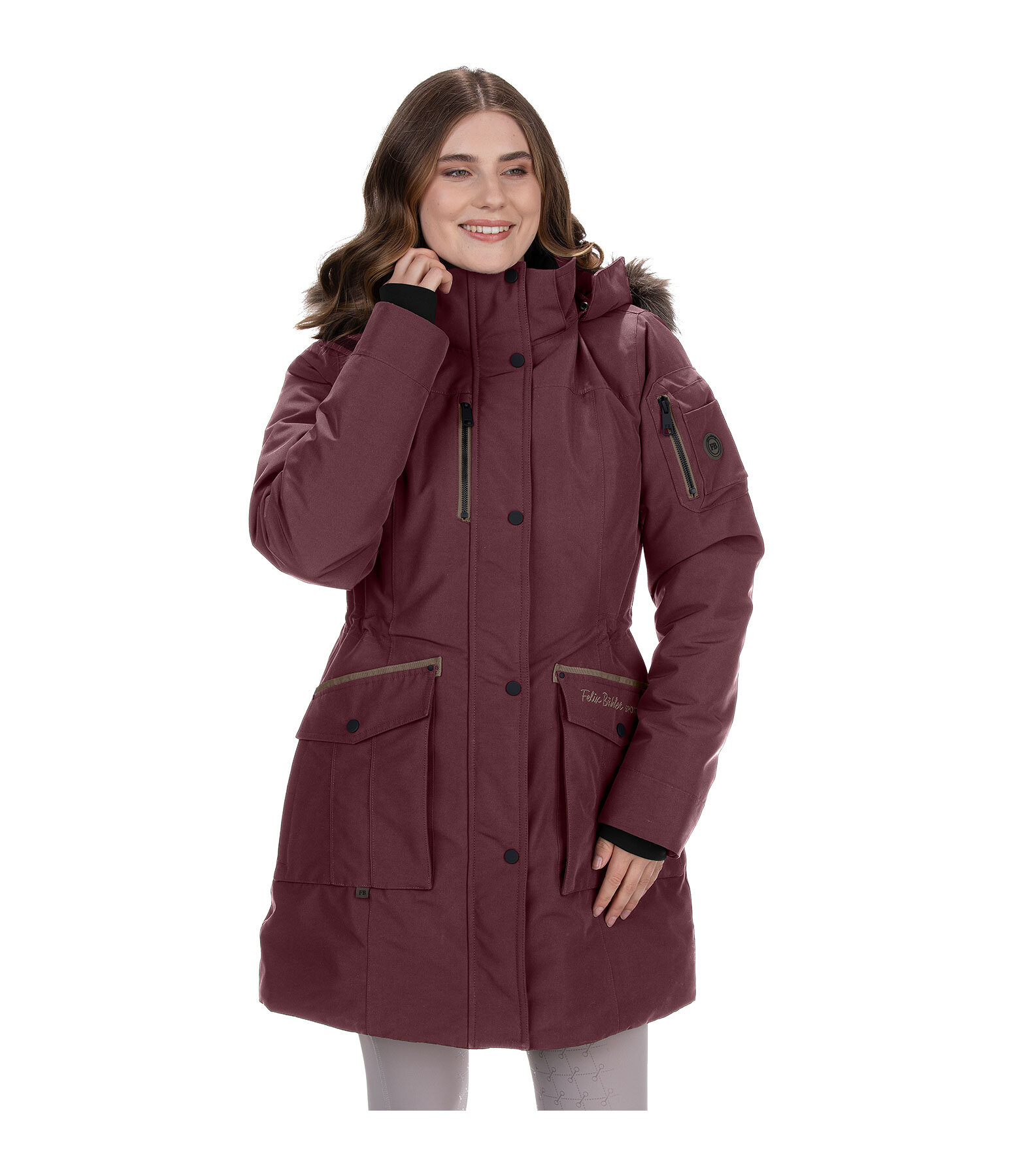 Parka da equitazione funzionale con cappuccio Ulla