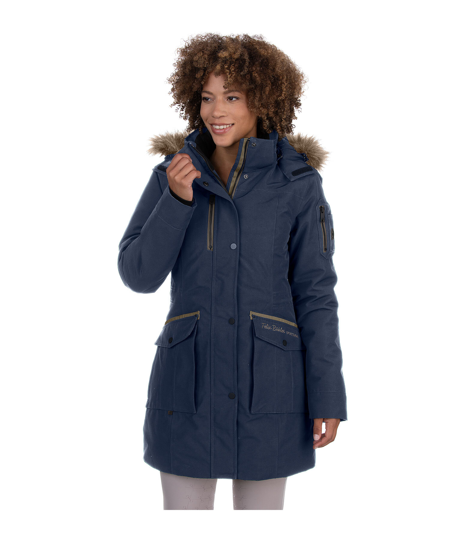 Parka da equitazione funzionale con cappuccio Ulla