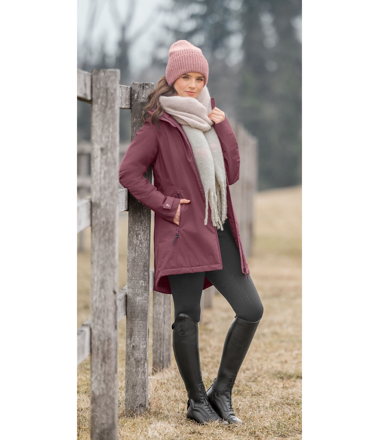 Cappotto da equitazione funzionale con cappuccio Eliza II
