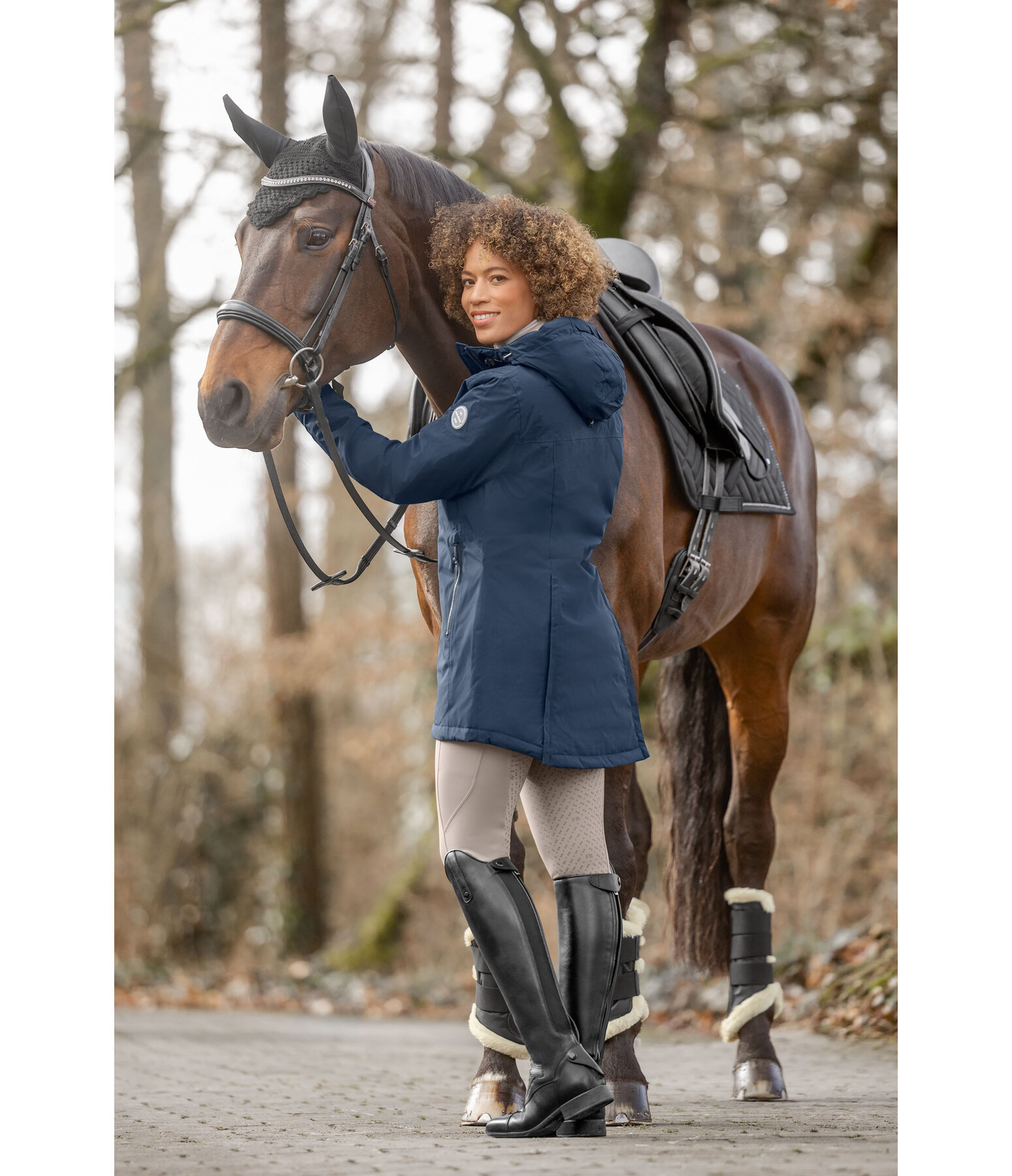 Cappotto da equitazione funzionale con cappuccio Eliza II