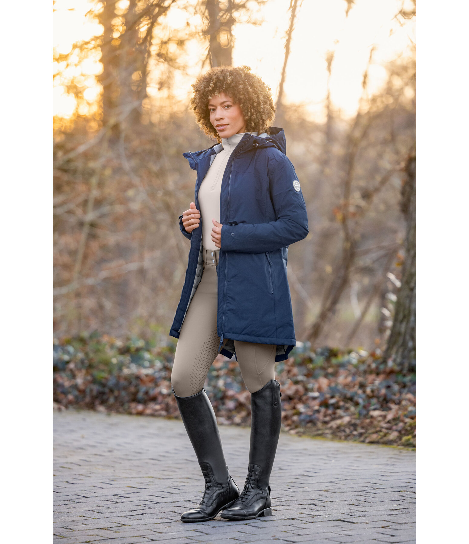 Cappotto da equitazione funzionale con cappuccio Eliza II