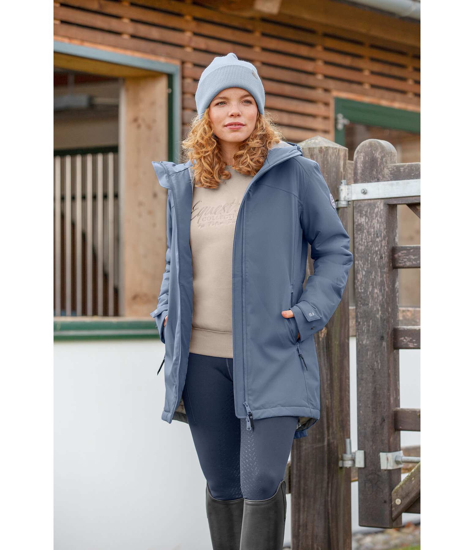Cappotto da equitazione funzionale con cappuccio Eliza II
