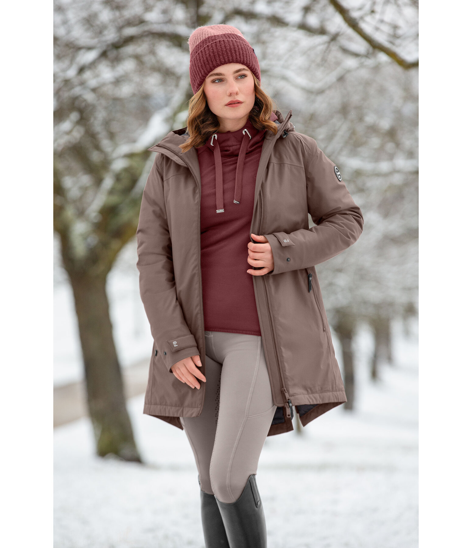 Cappotto da equitazione funzionale con cappuccio Eliza II