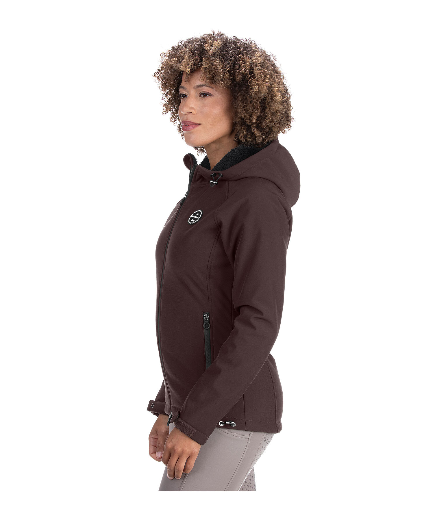 Giacca da equitazione softshell con cappuccio Lara II