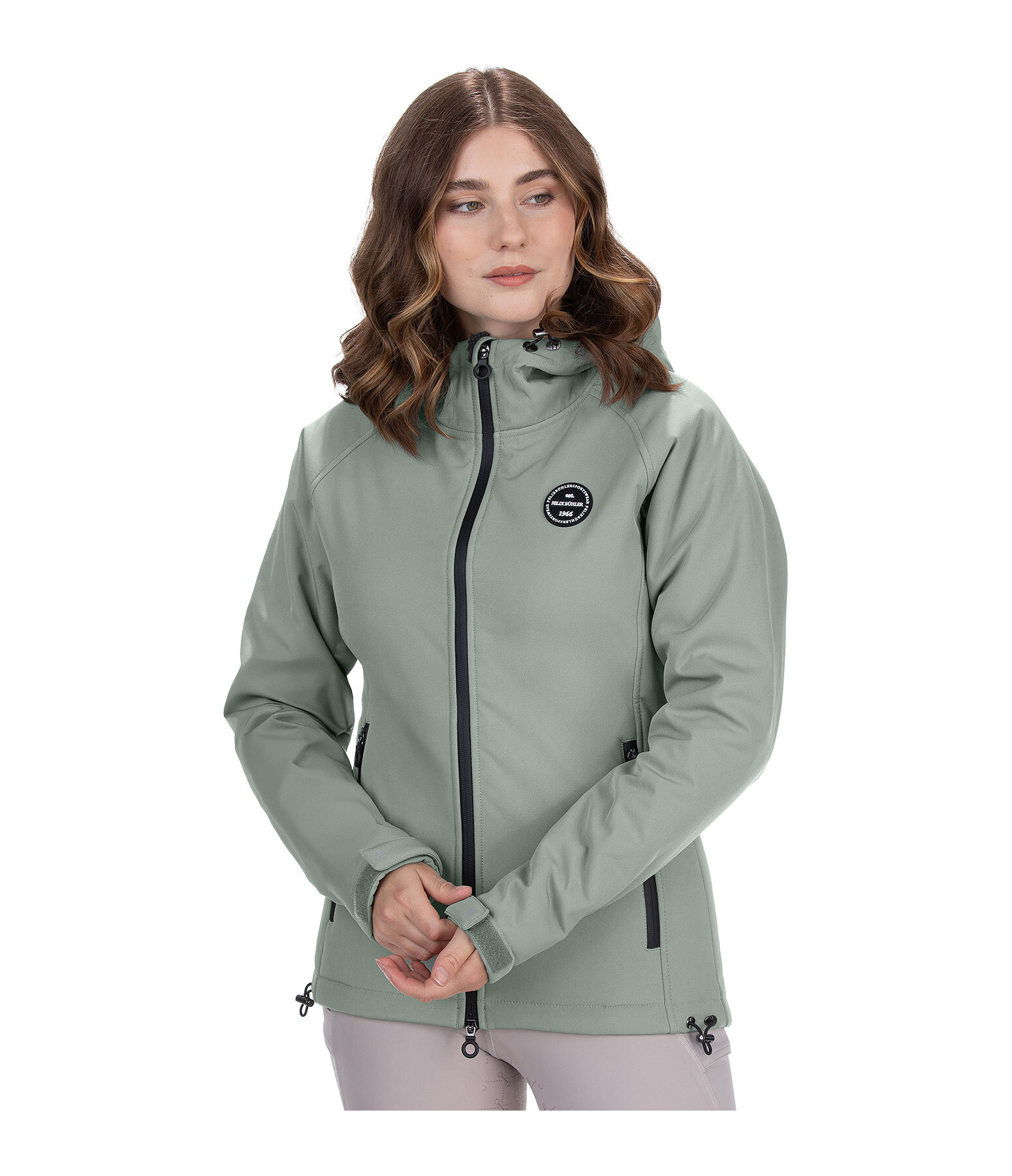 Giacca da equitazione softshell con cappuccio Lara II