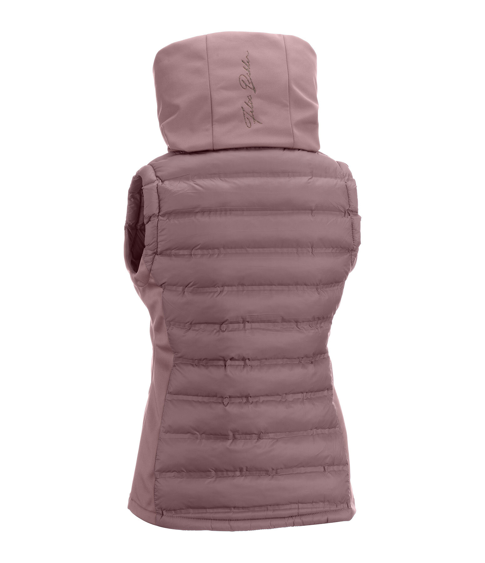 Gilet da equitazione combinato softshell con cappuccio Jessy