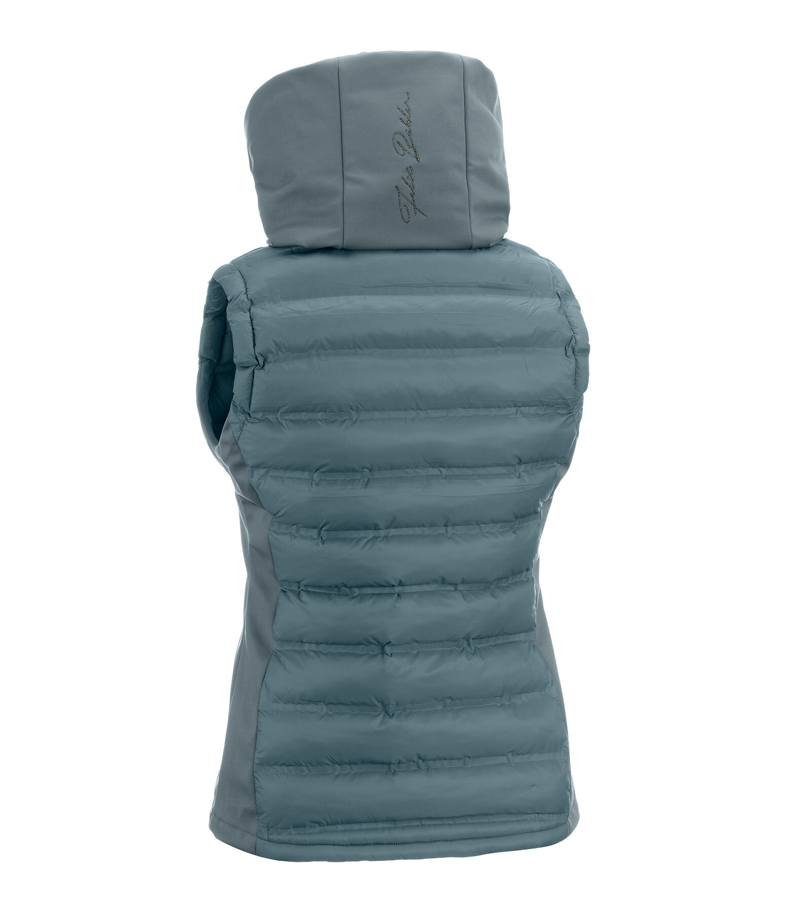 Gilet da equitazione combinato softshell con cappuccio Jessy