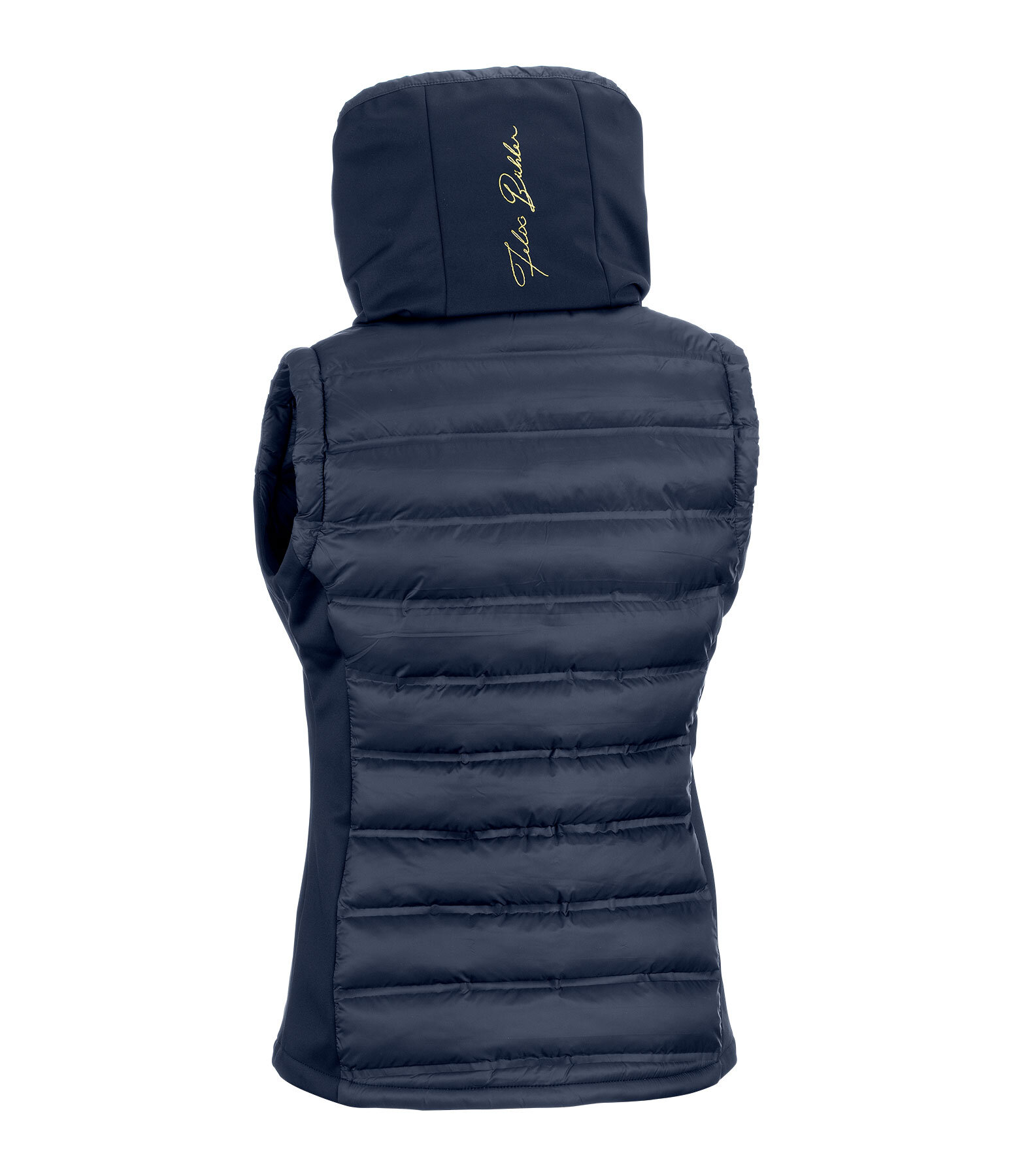 Gilet da equitazione combinato softshell con cappuccio Jessy