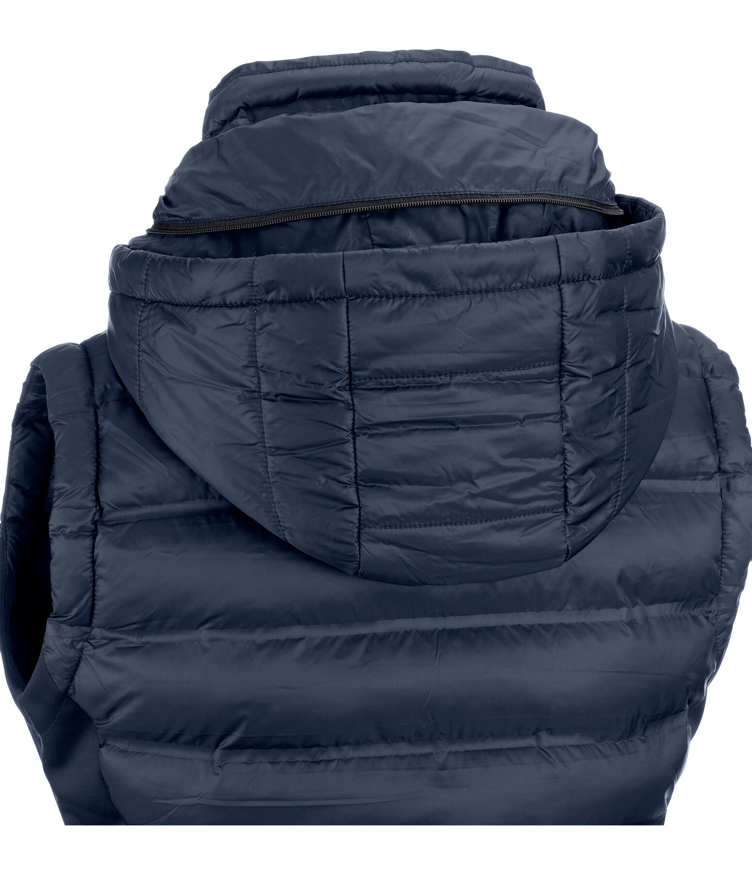 Gilet da equitazione combinato softshell con cappuccio Jessy