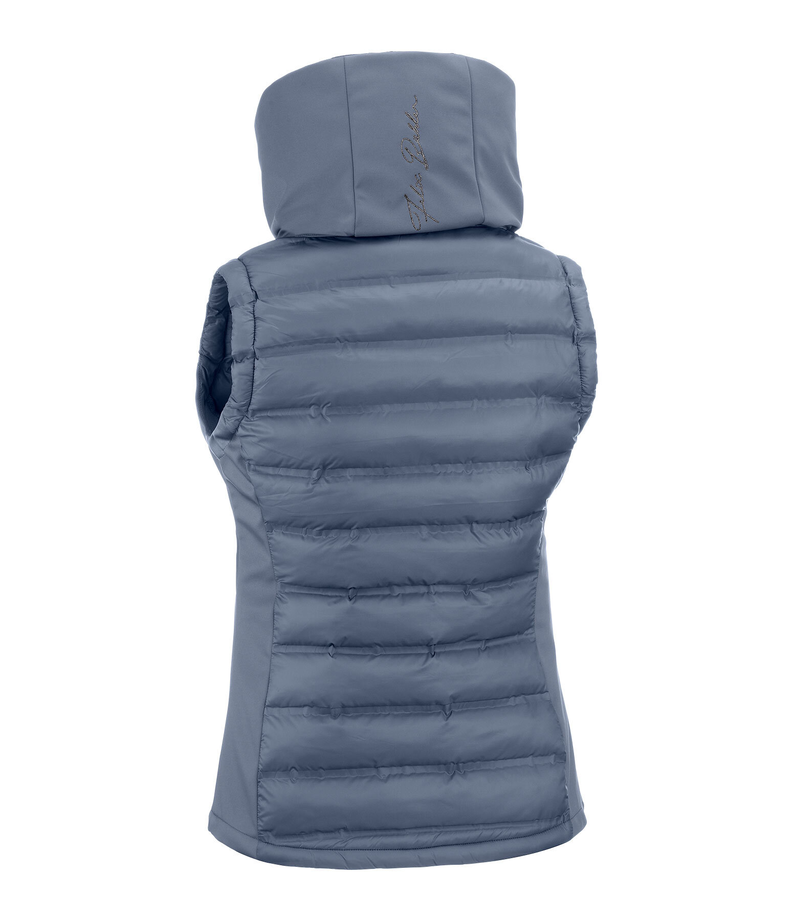 Gilet da equitazione combinato softshell con cappuccio Jessy