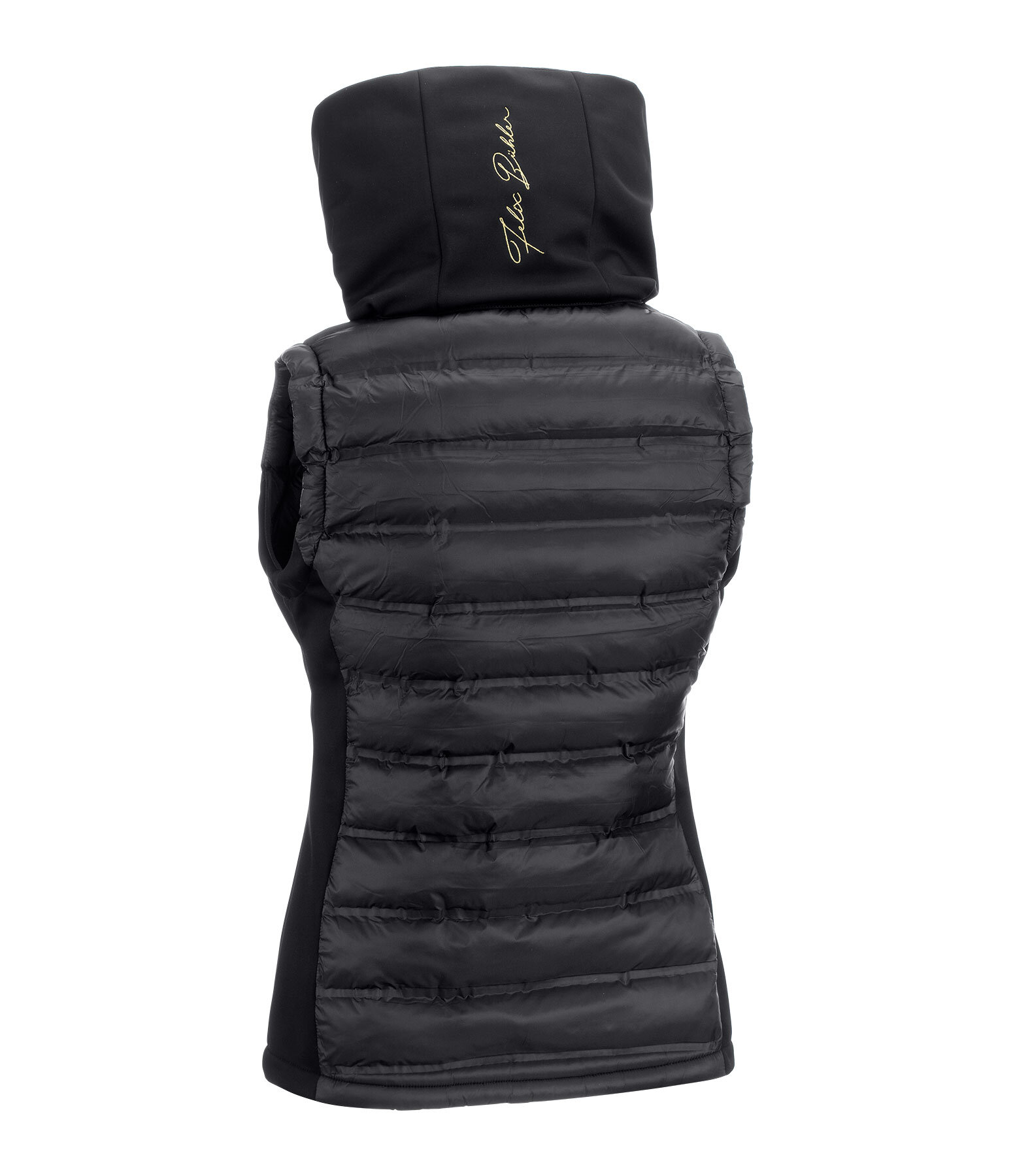 Gilet da equitazione combinato softshell con cappuccio Jessy