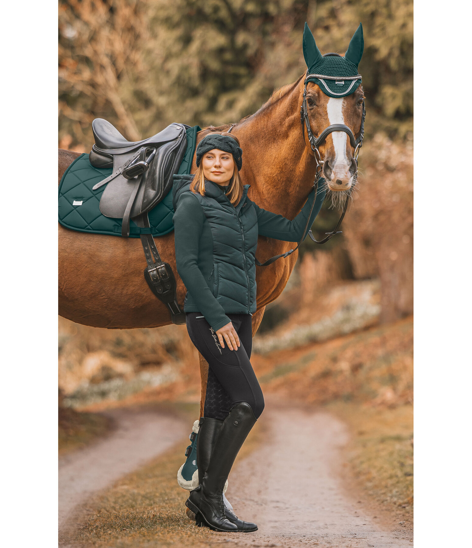 Giacca da equitazione combinata con cappuccio Melli