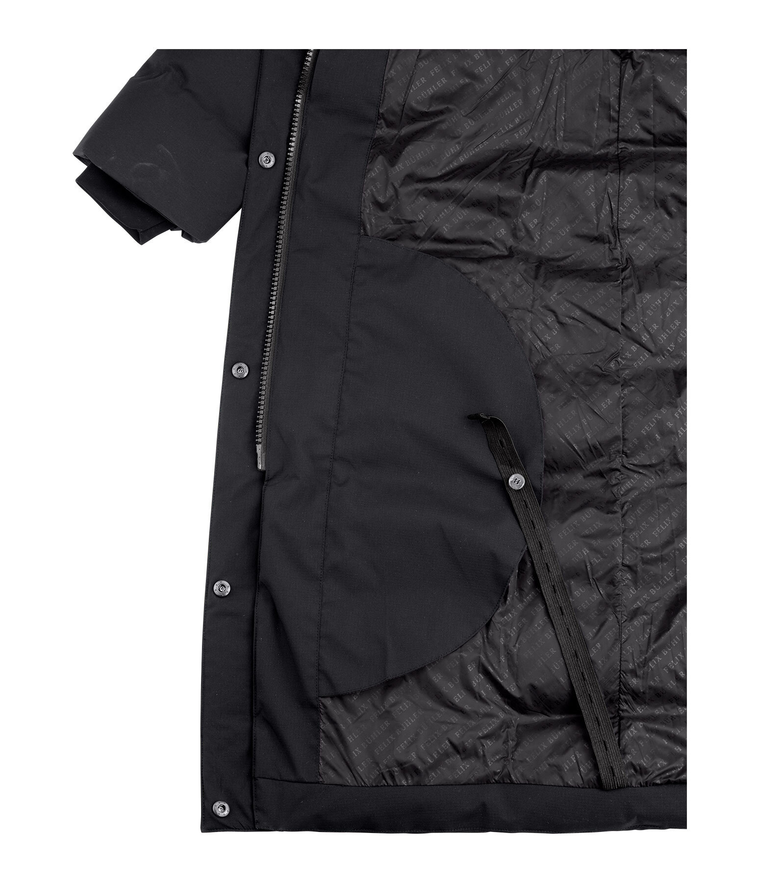 Cappotto da equitazione trapuntato con cappuccio Zoe