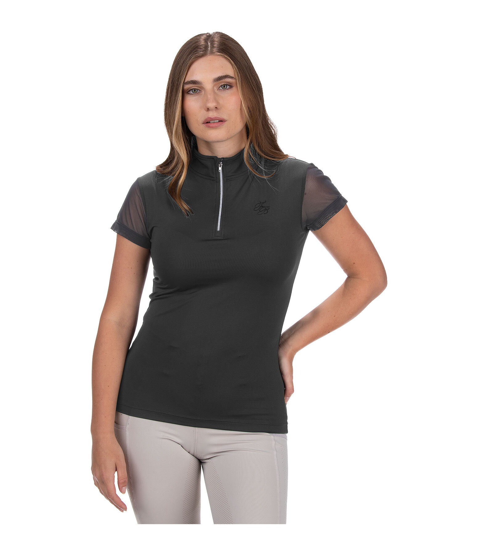 T-shirt funzionale con zip  Mesh Breezy