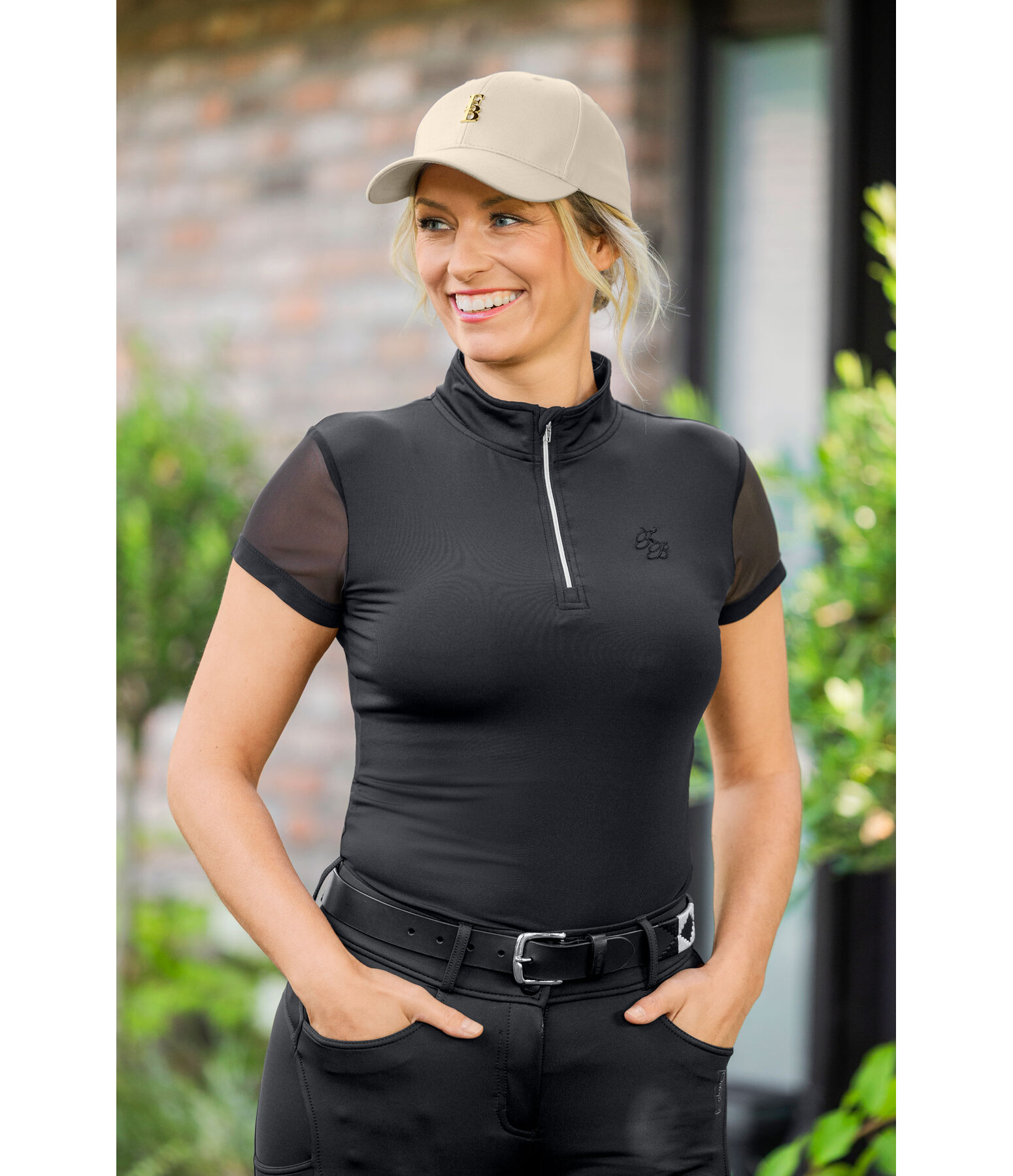 T-shirt funzionale con zip  Mesh Breezy