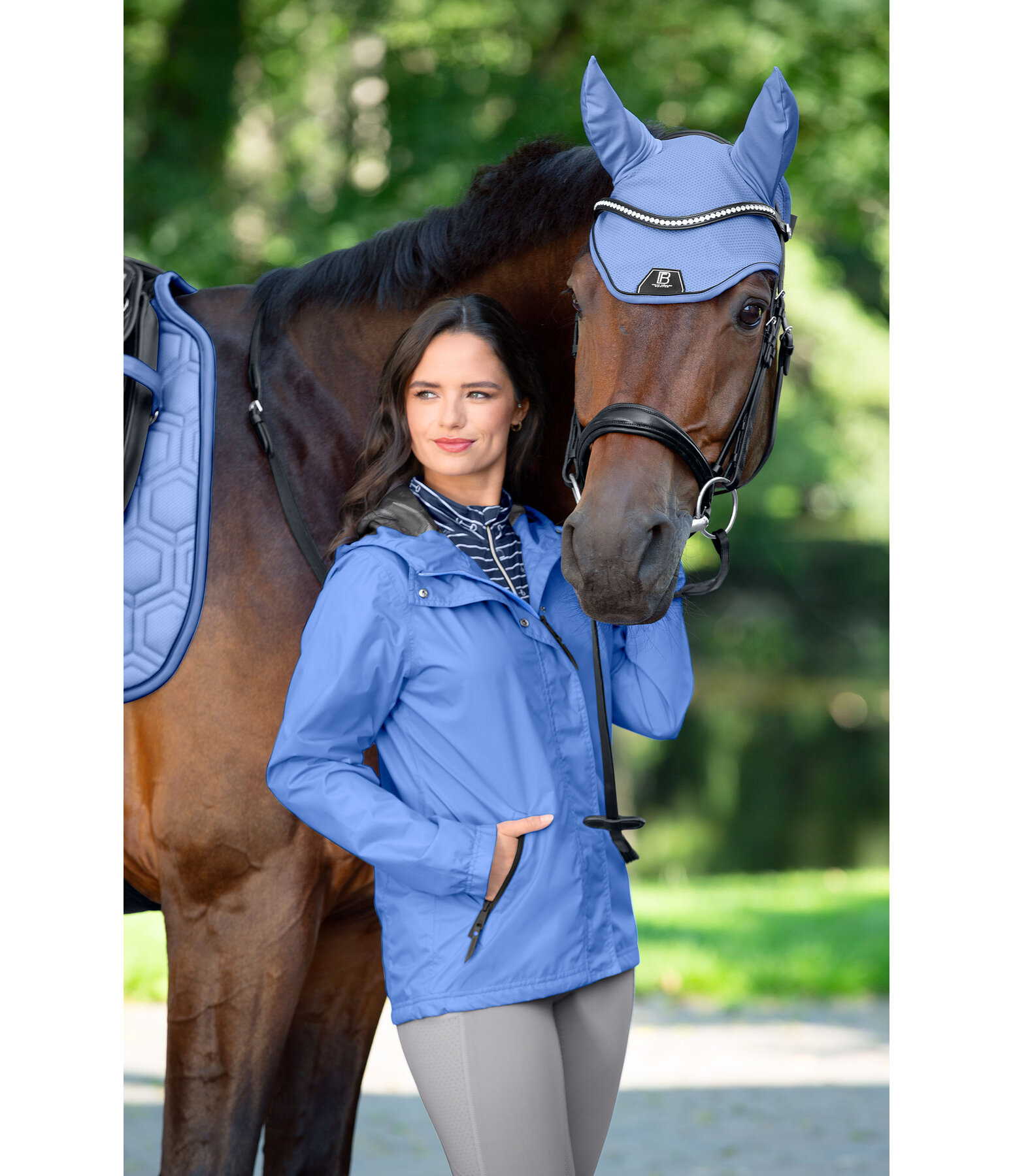 Giacca da equitazione funzionale con cappuccio Klara Life Cycle