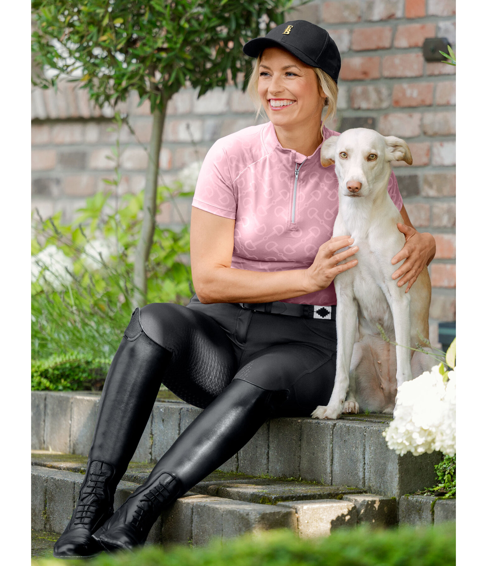 T-shirt funzionale con zip Clea