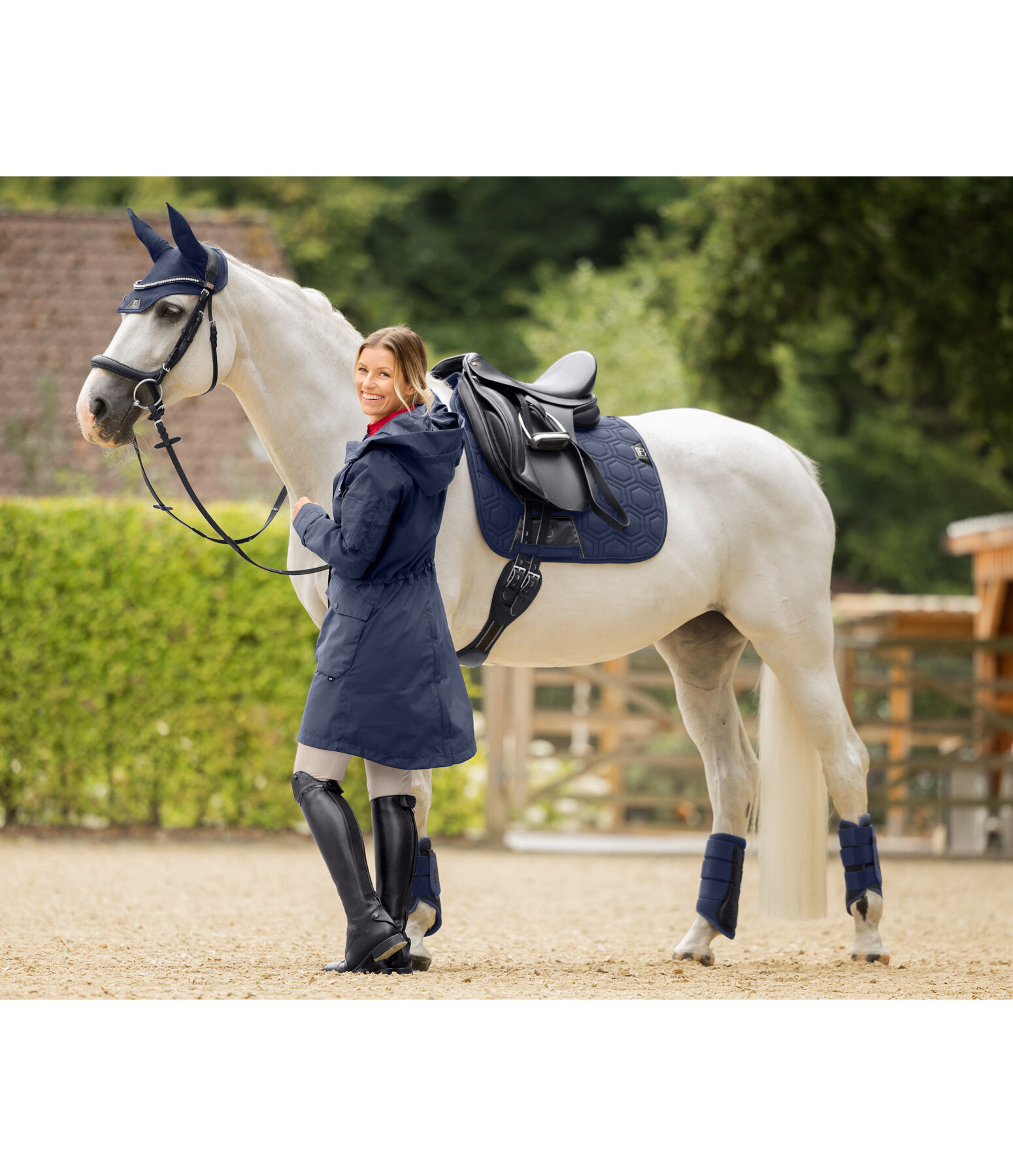 Parka da equitazione funzionale con cappuccio Emily II