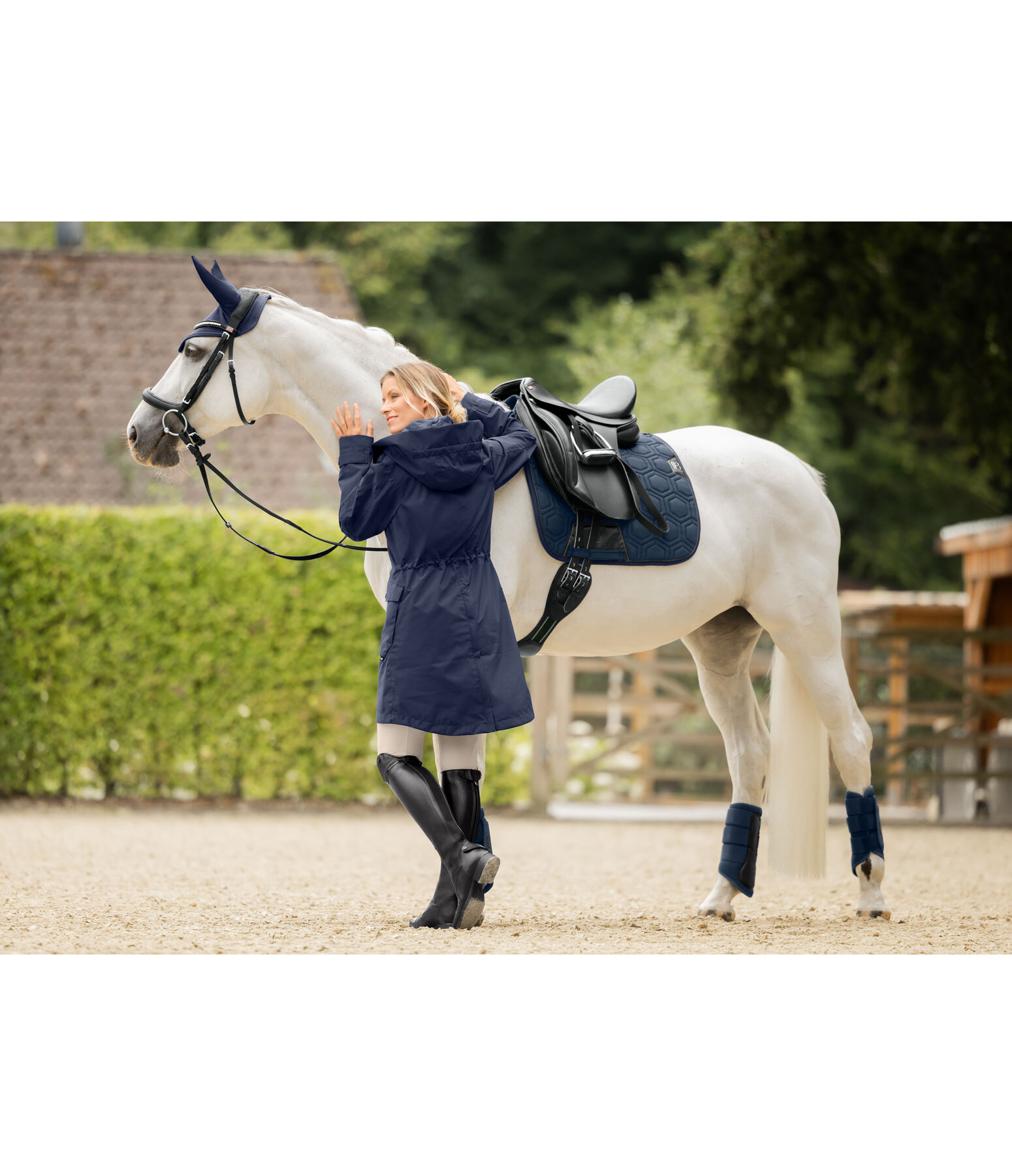 Parka da equitazione funzionale con cappuccio Emily II