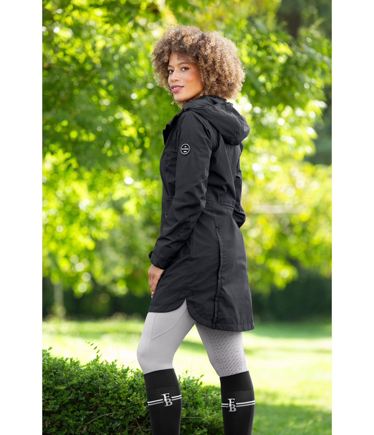 Parka da equitazione funzionale con cappuccio Jule Life Cycle