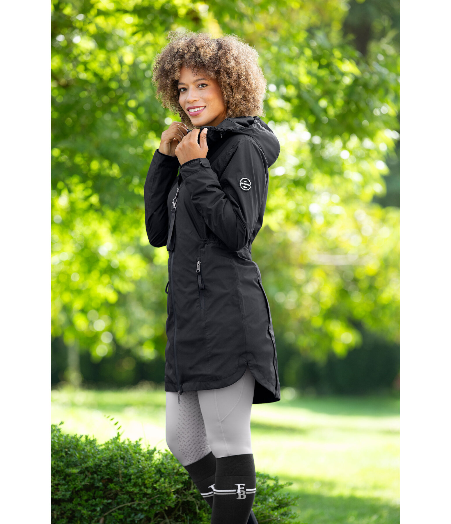 Parka da equitazione funzionale con cappuccio Jule Life Cycle