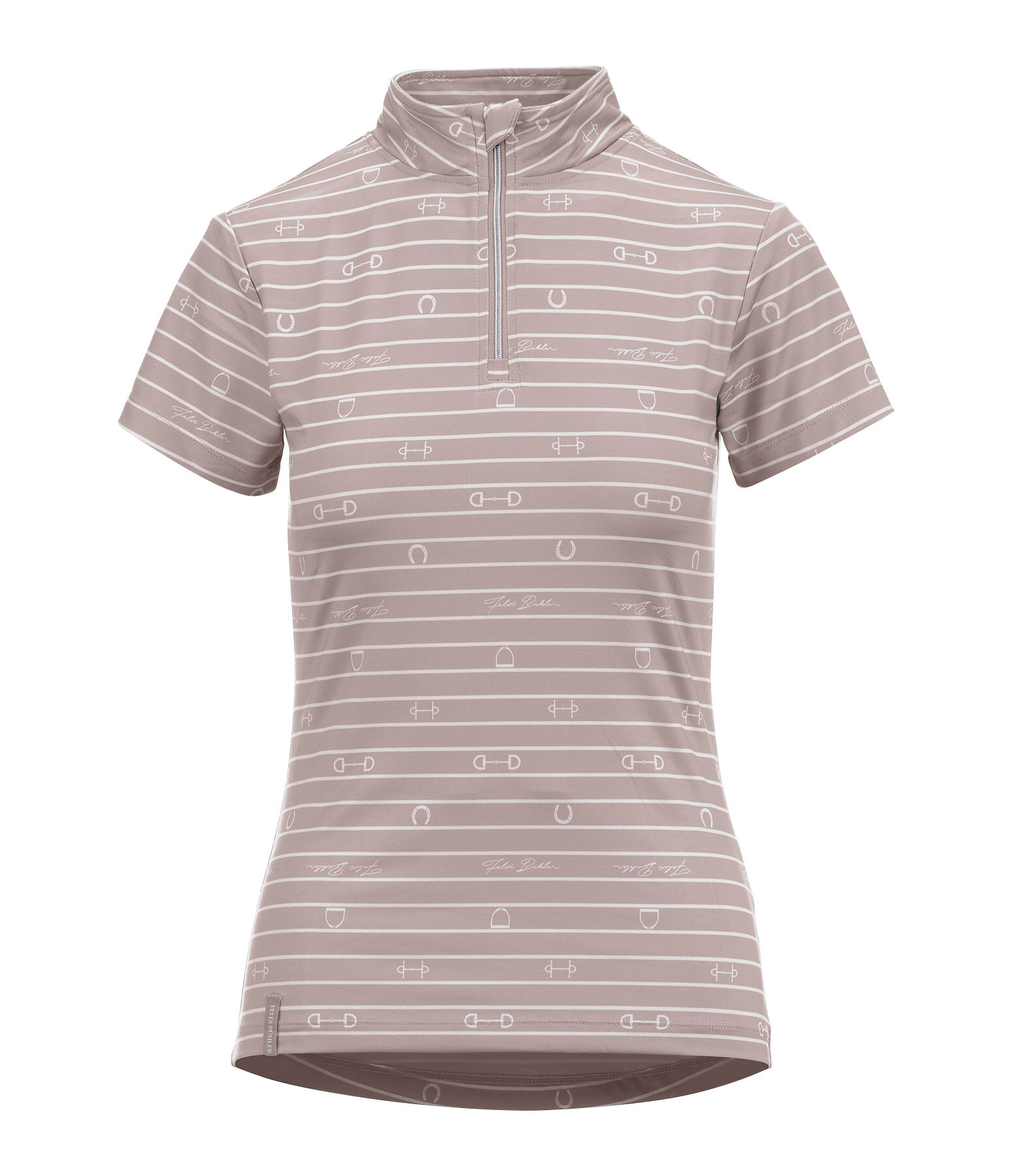 T-shirt funzionale con zip Mari