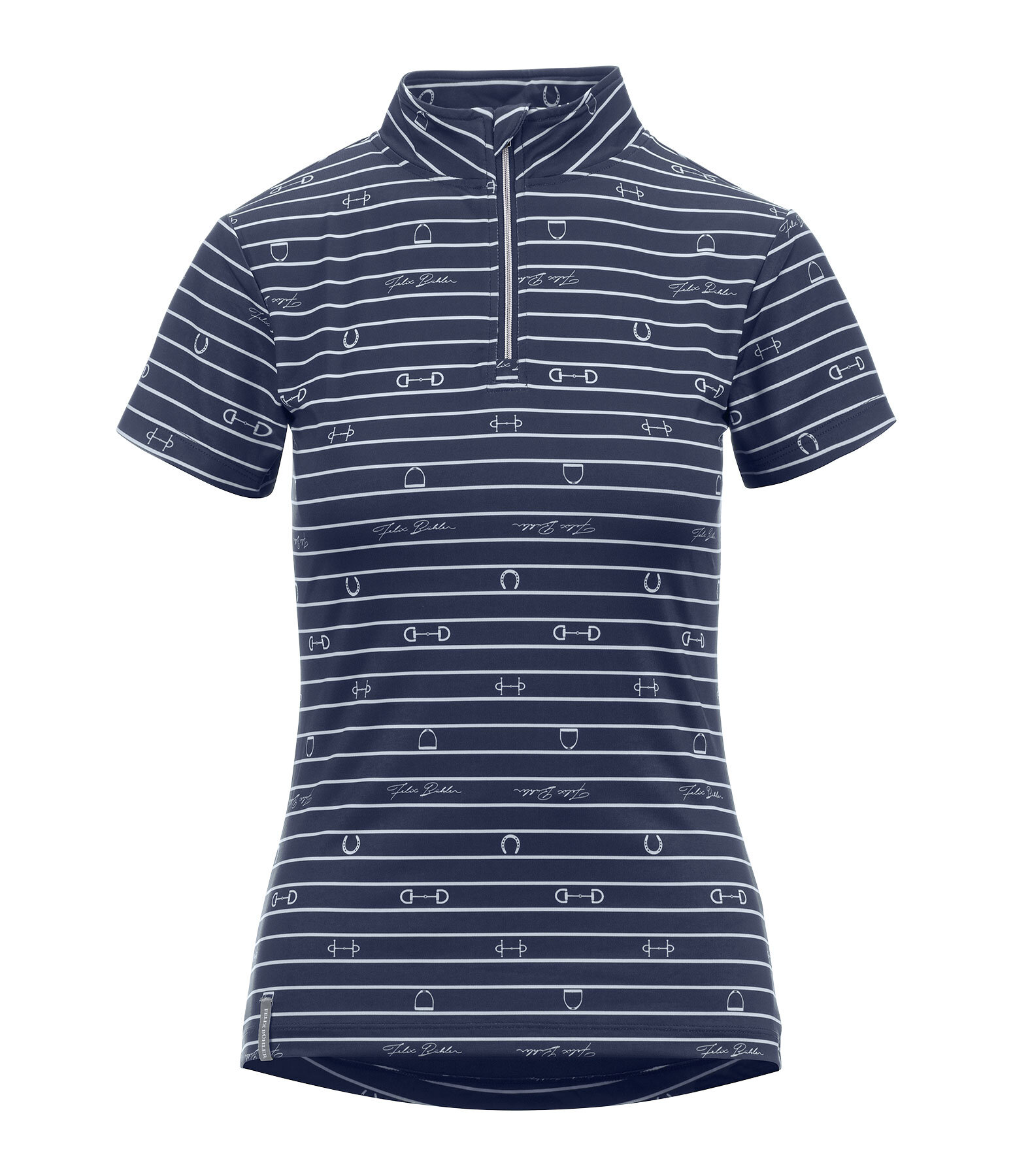 T-shirt funzionale con zip Mari