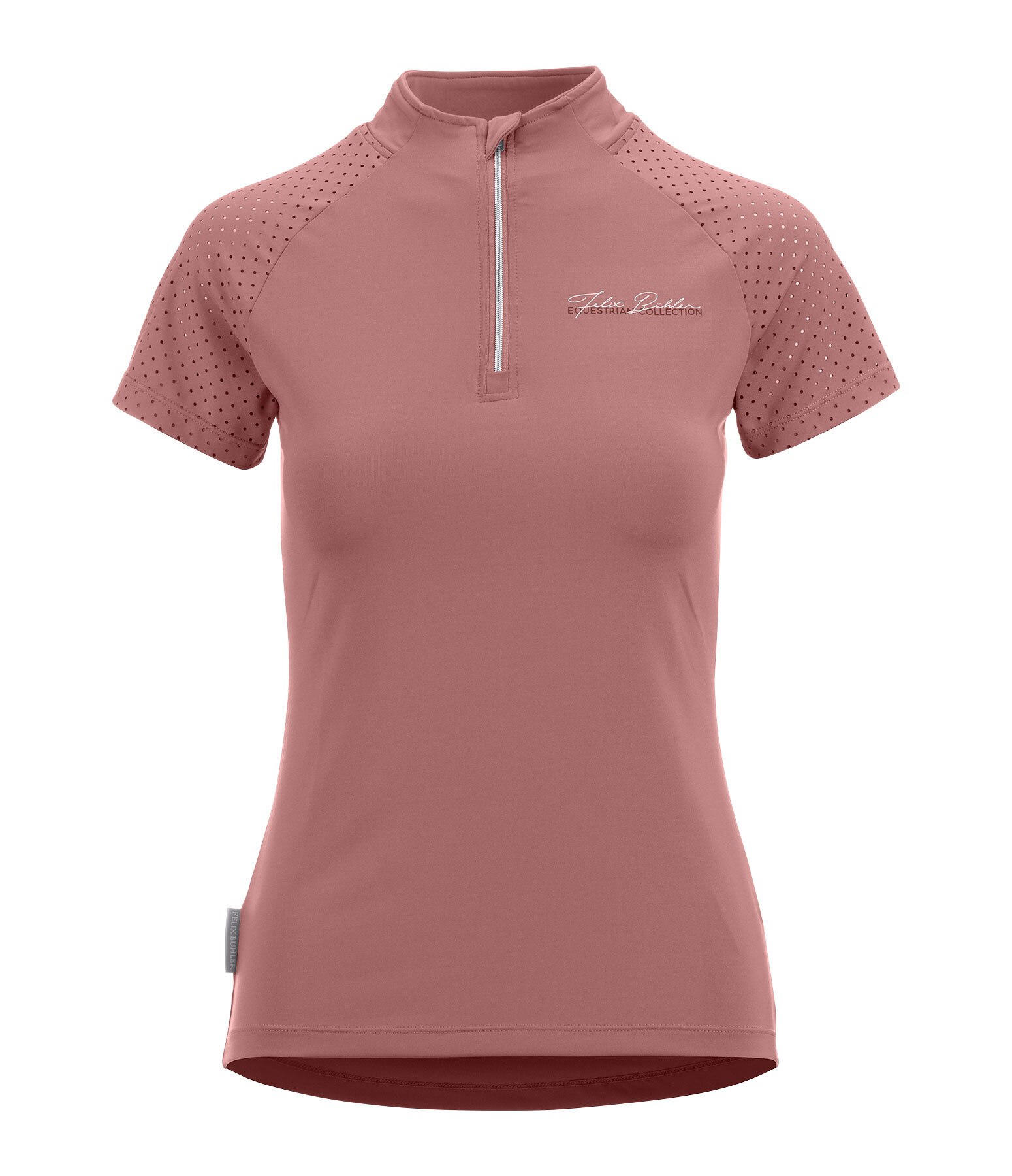 T-shirt funzionale con zip Julie