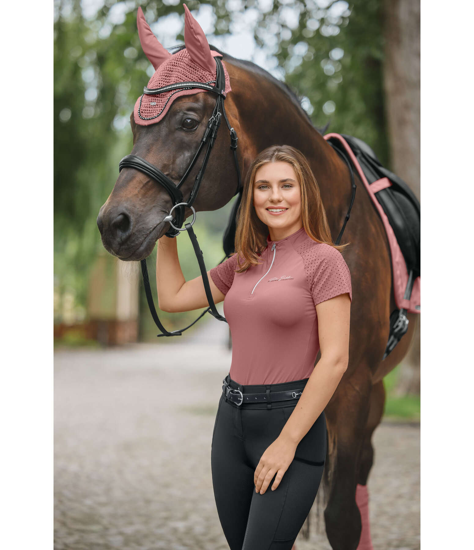 T-shirt funzionale con zip Julie