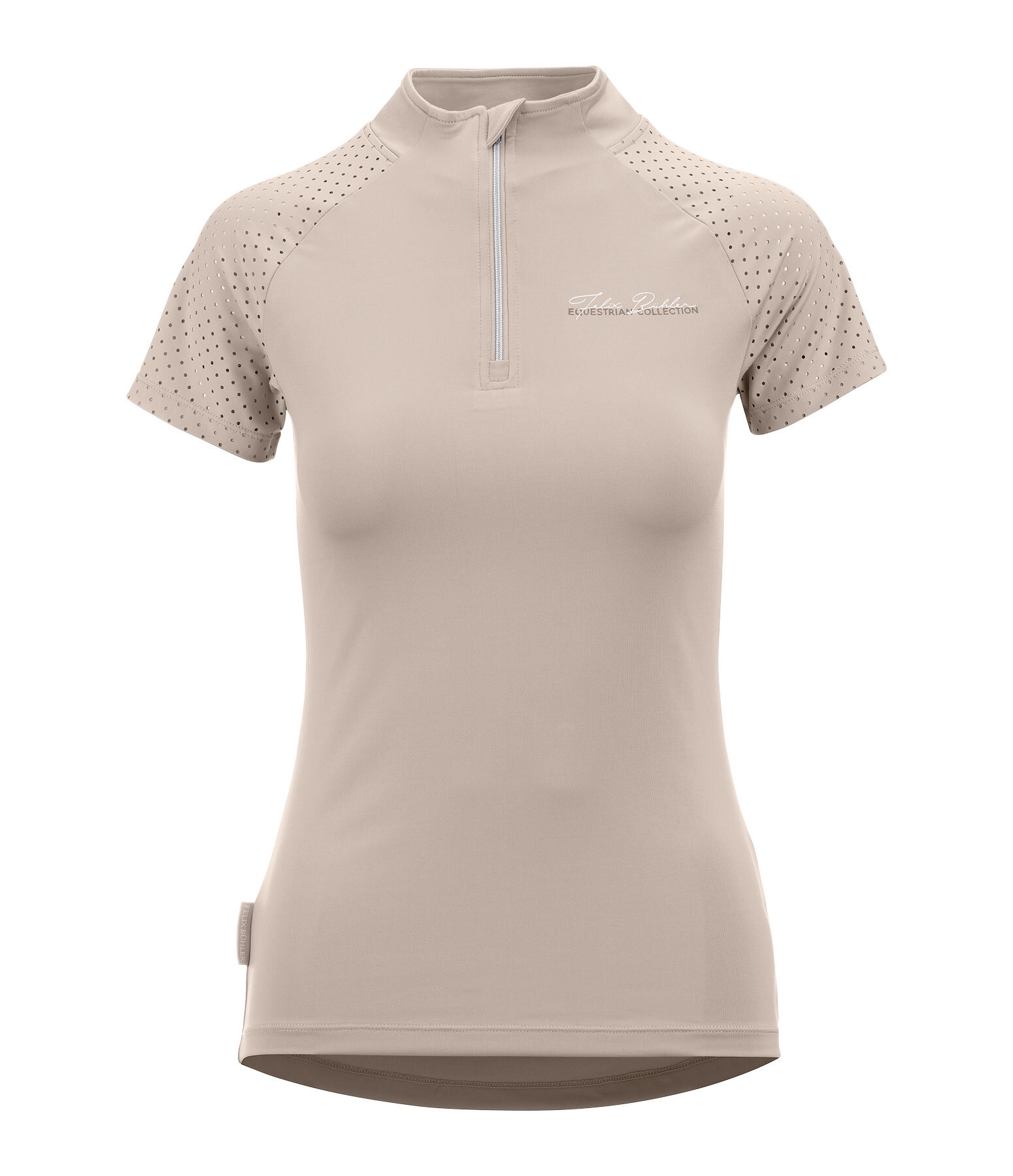 T-shirt funzionale con zip Julie