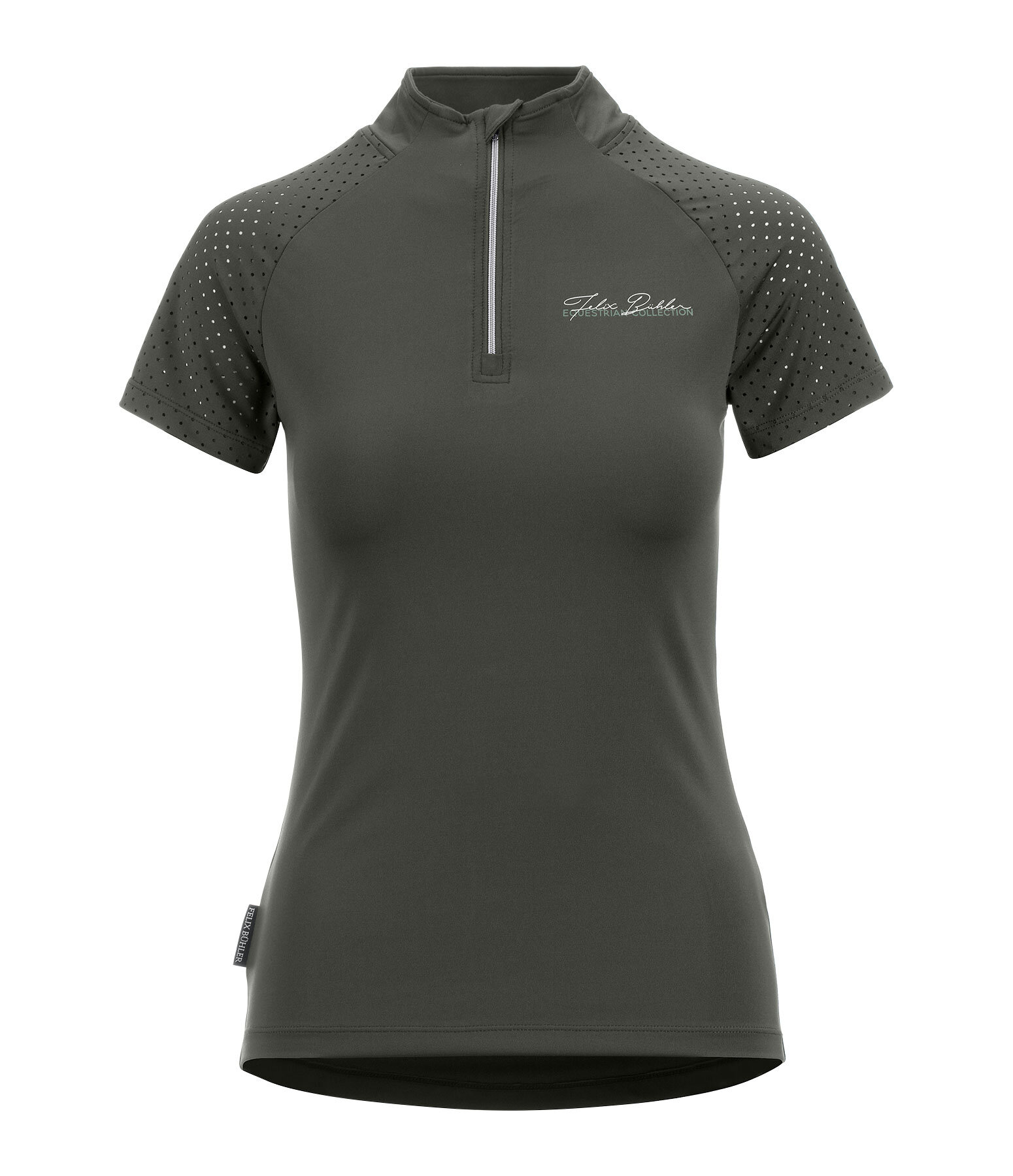 T-shirt funzionale con zip Julie