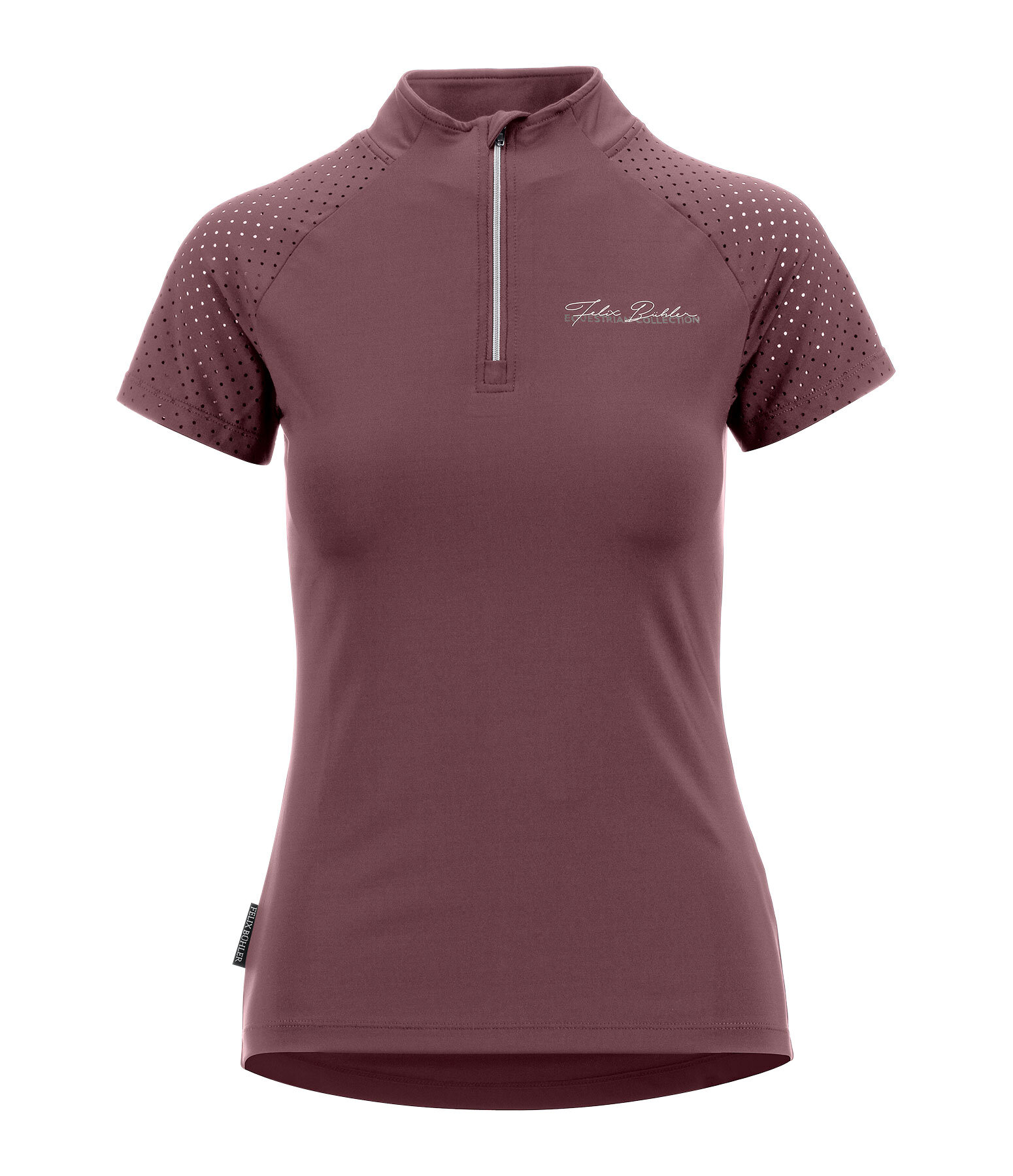 T-shirt funzionale con zip Julie