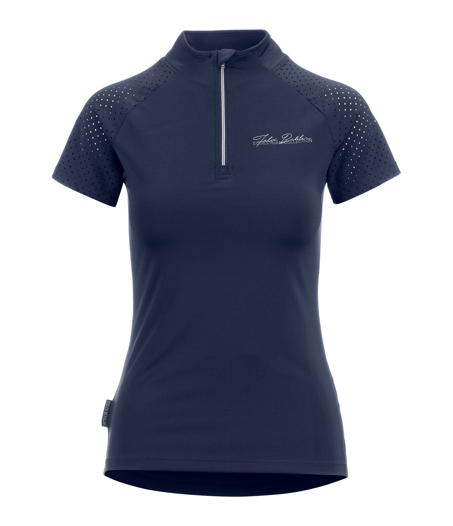 T-shirt funzionale con zip Julie