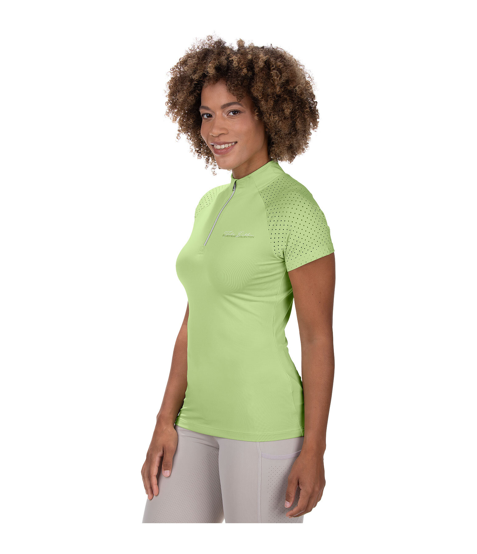 T-shirt funzionale con zip Julie