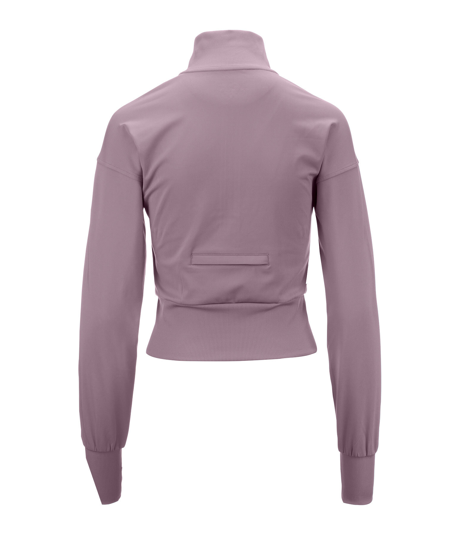 Felpa cropped con zip Leana