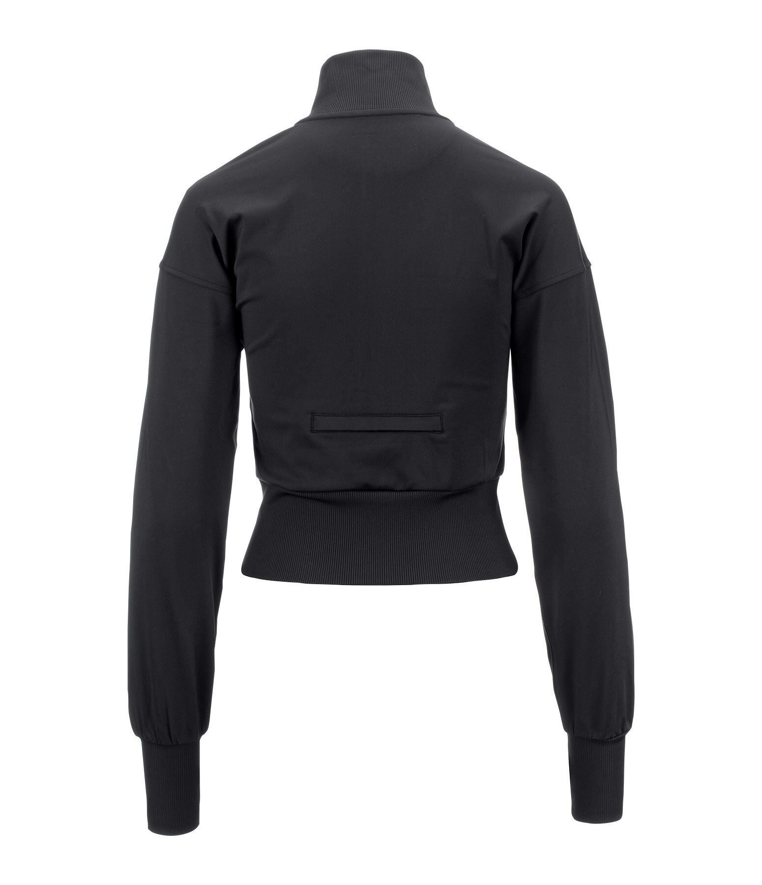 Felpa cropped con zip Leana