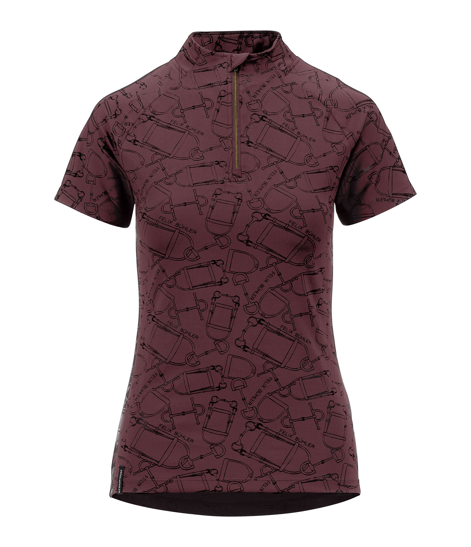 T-shirt funzionale con zip Amber