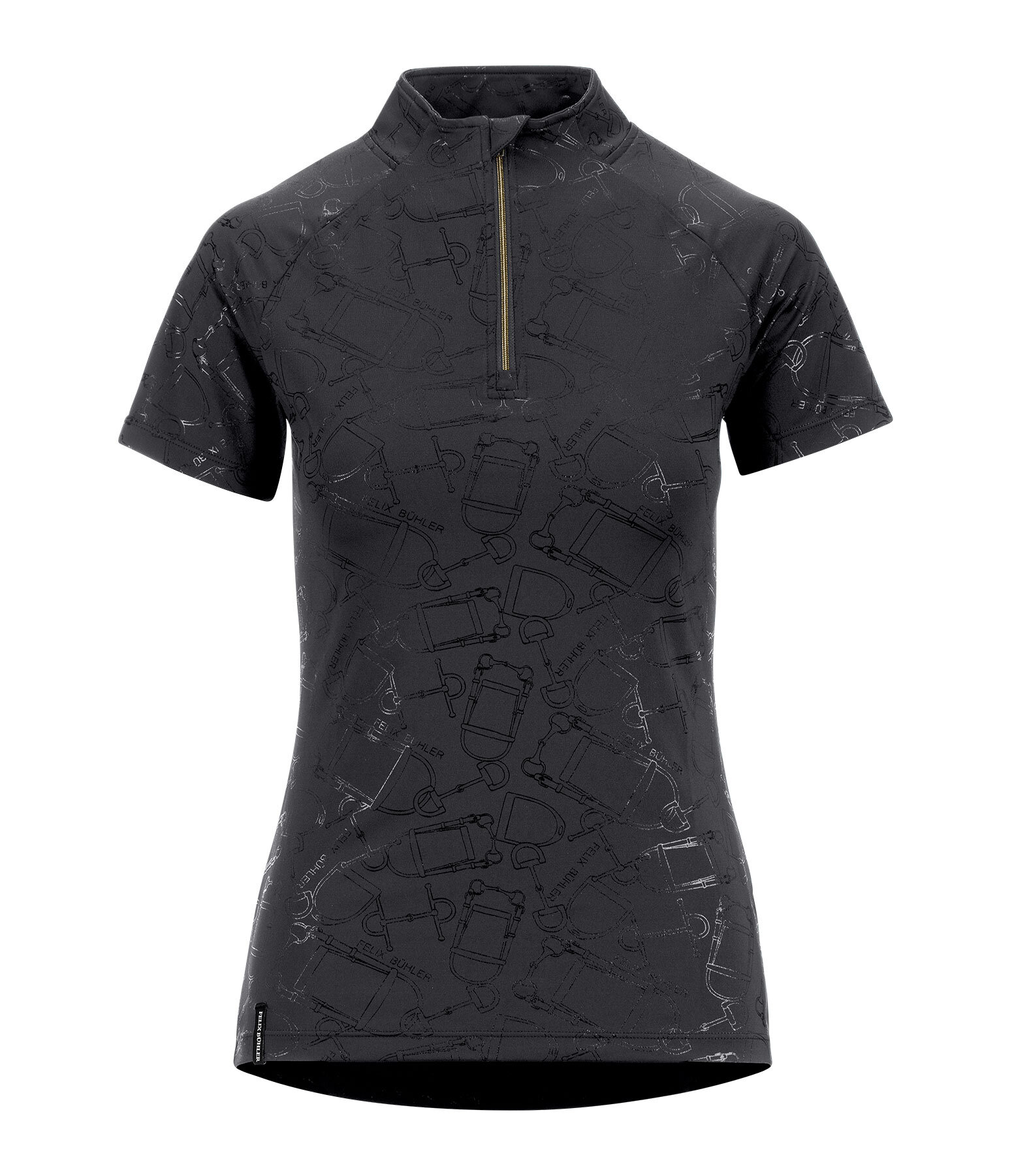 T-shirt funzionale con zip Amber