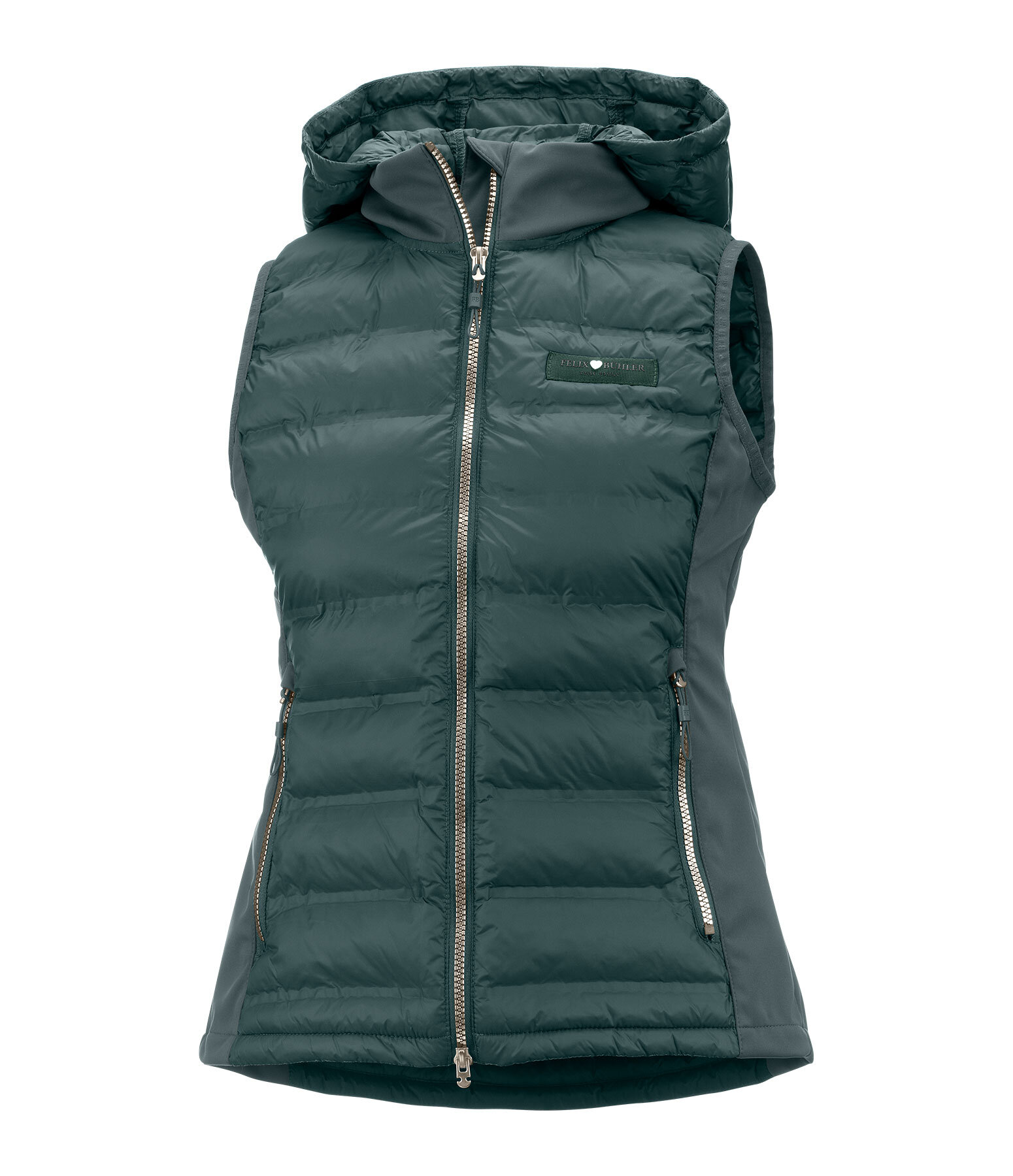 Gilet combinato con cappuccio Josy