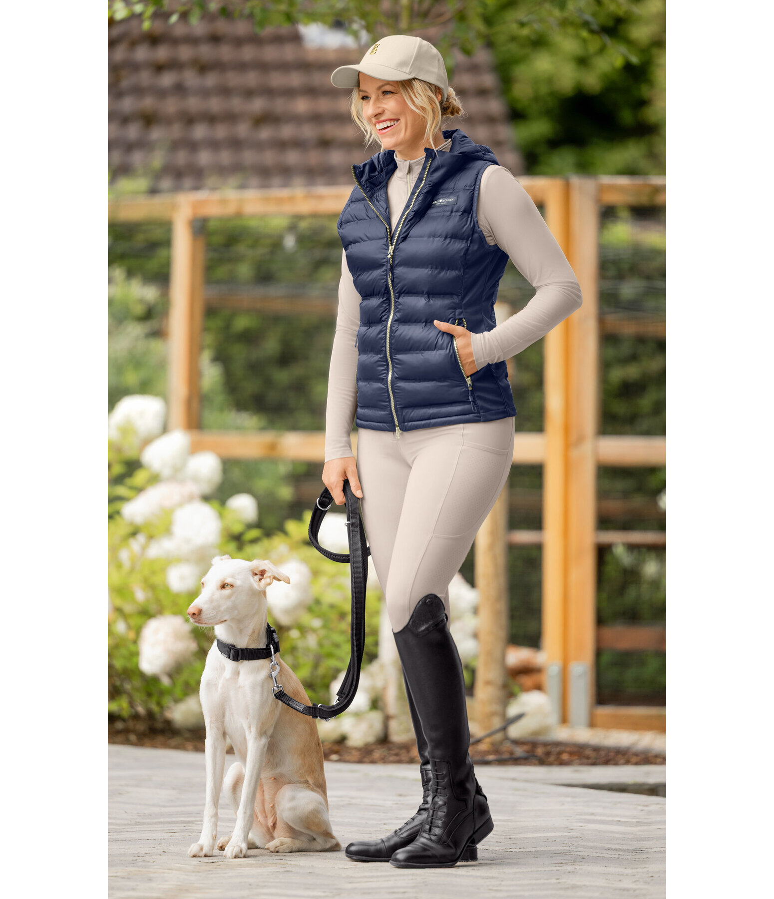 Gilet combinato con cappuccio Josy