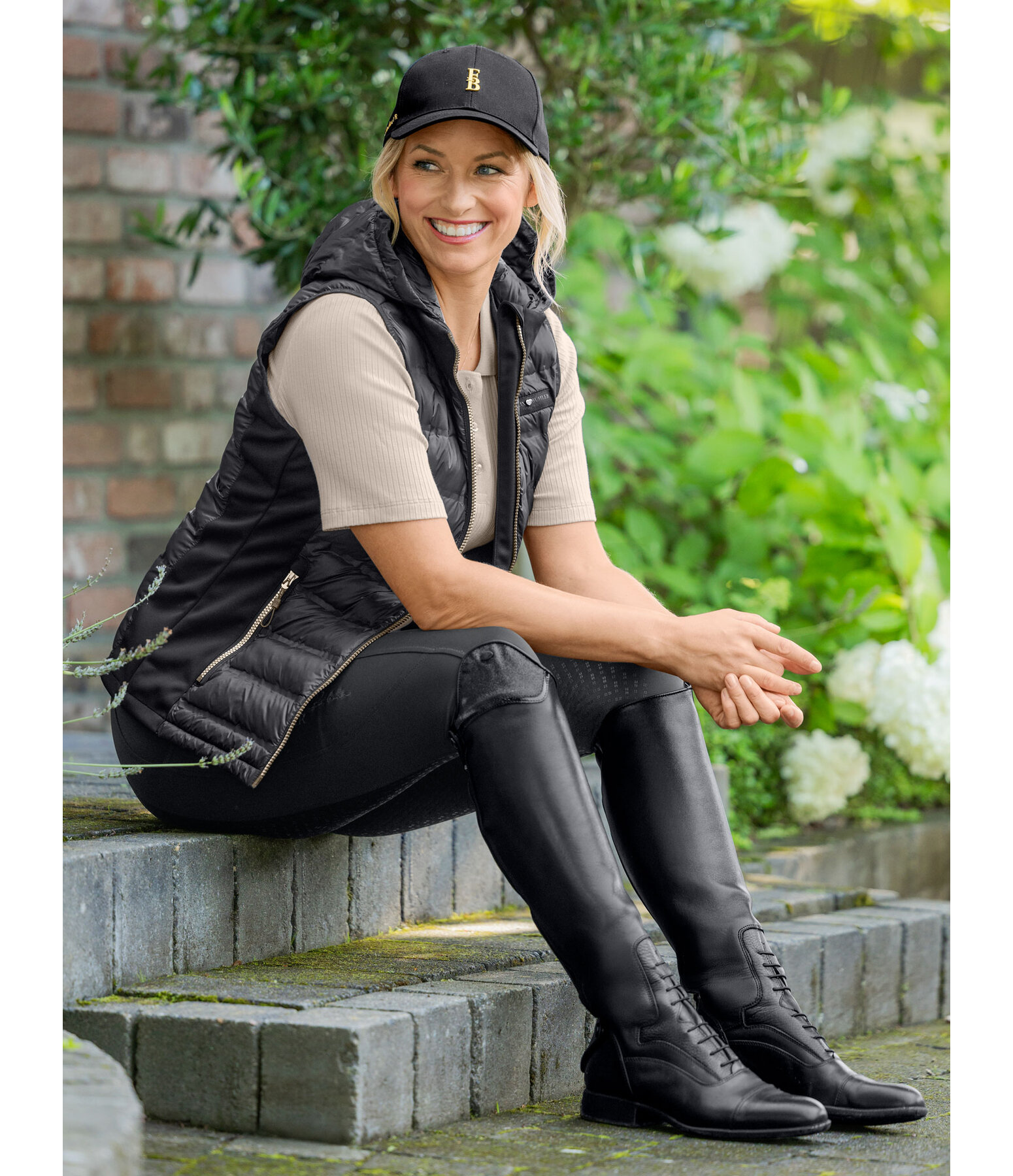 Gilet combinato con cappuccio Josy