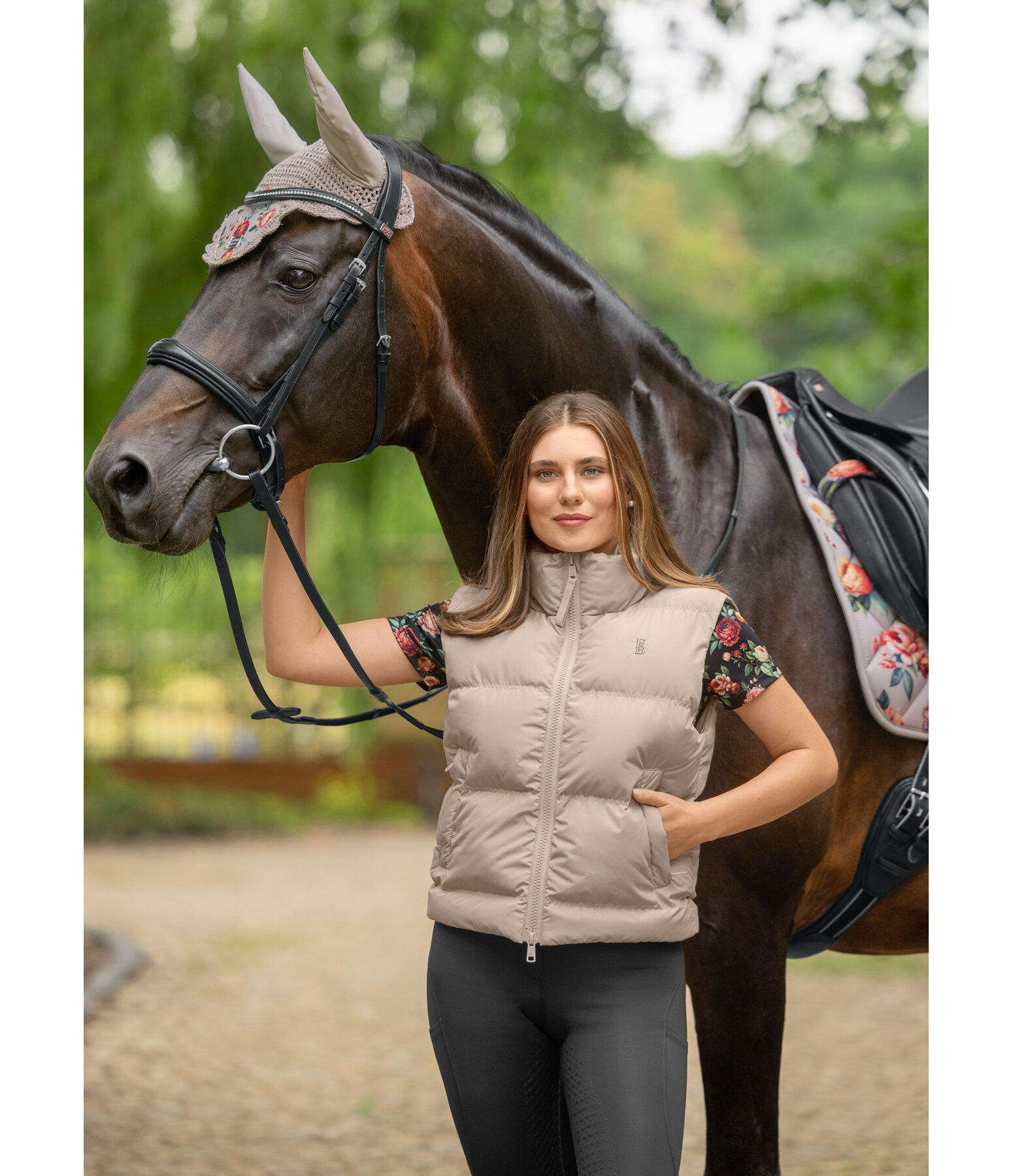 Gilet cropped trapuntato Miah